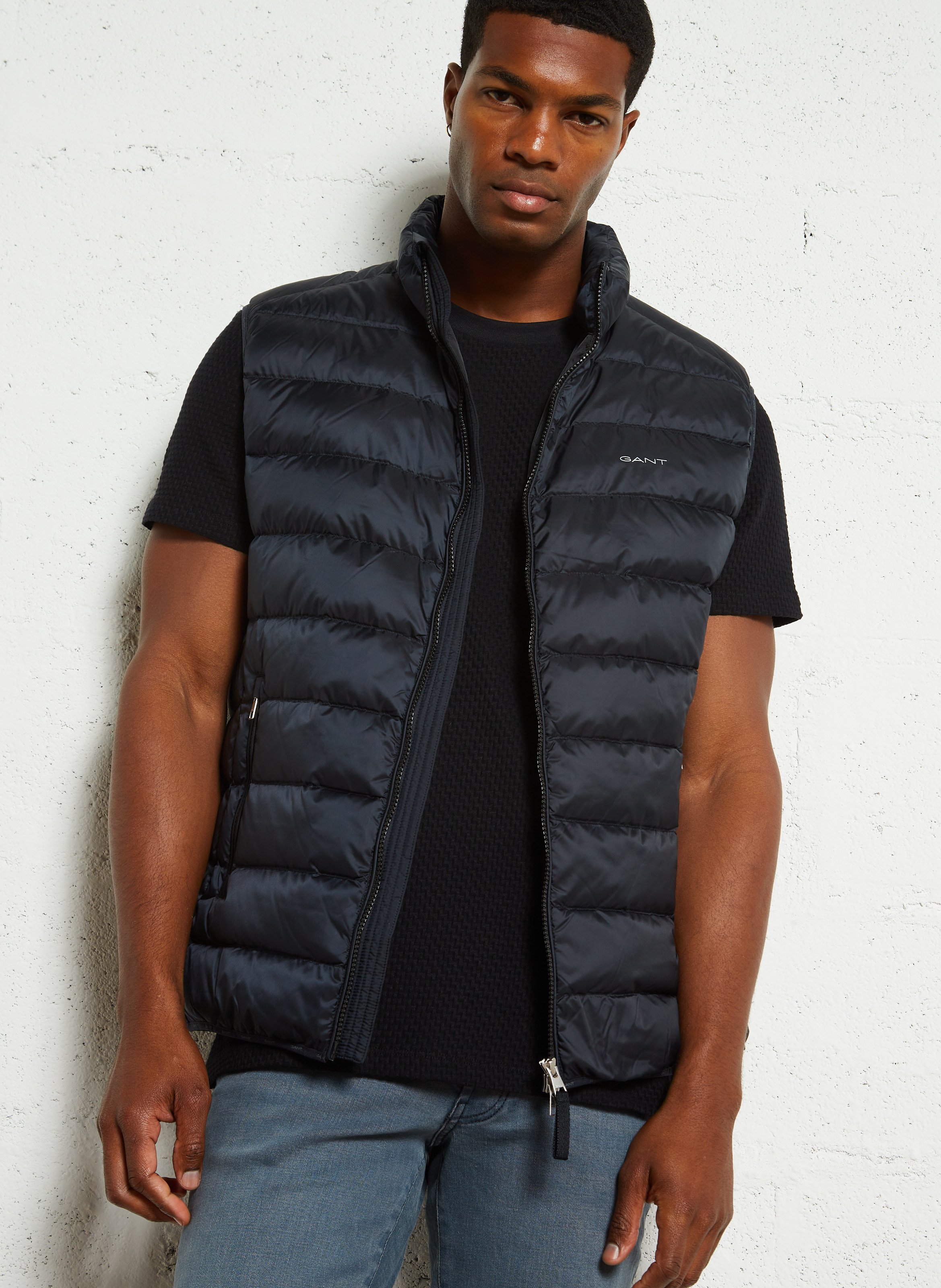 Quilted padded gilet GANT Black