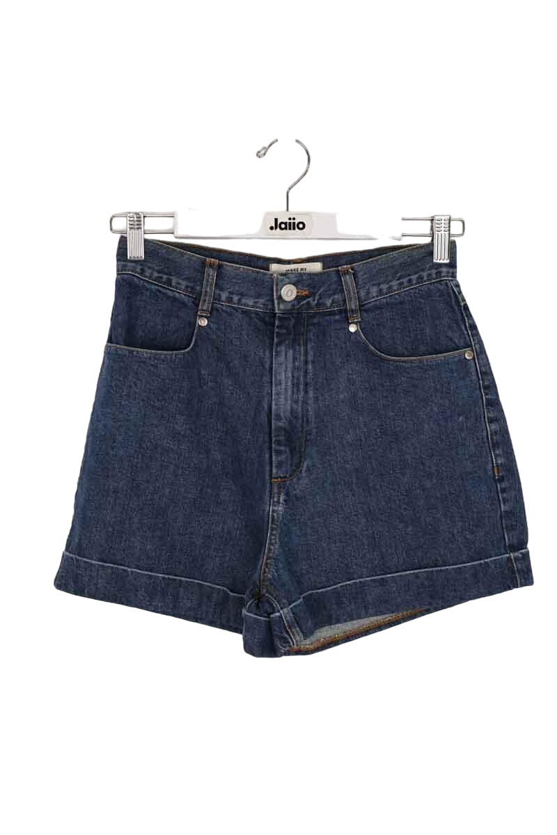 Cotton mini shorts MAKE MY LEMONADE - Seconde Main Blue