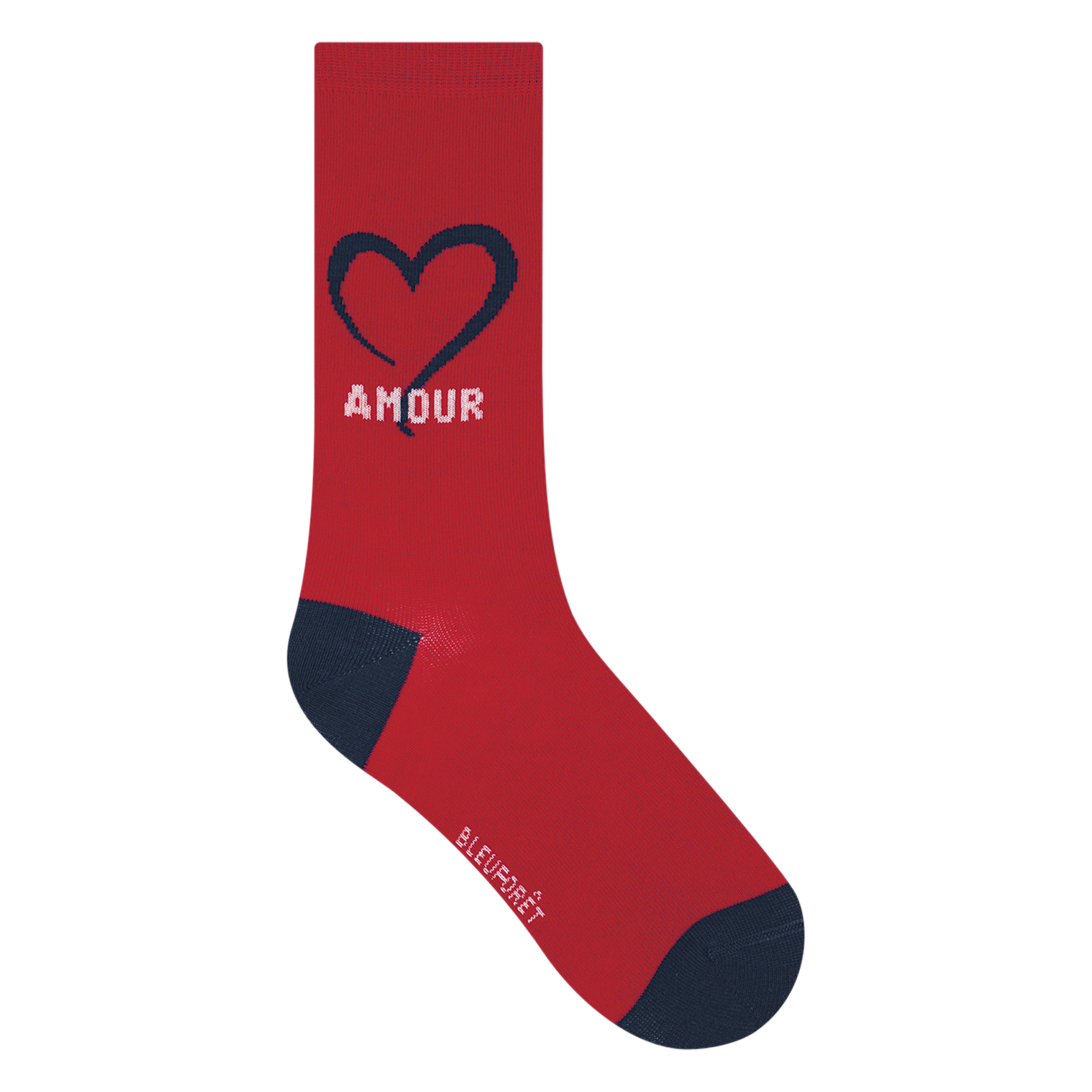 Printed cotton-blend socks BLEUFORET Red