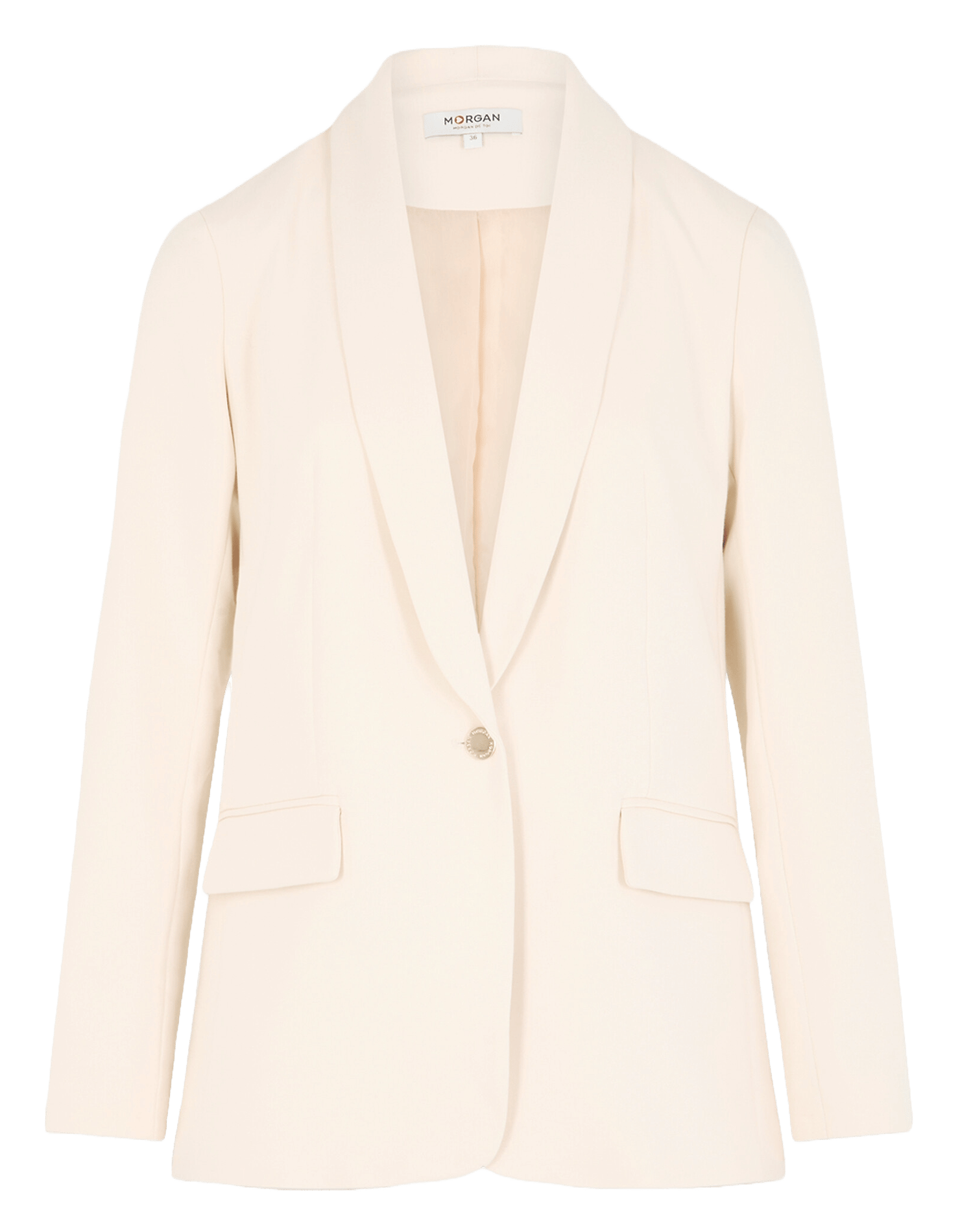 Veste de tailleur en coton mélangé | Beige MORGAN Femme
