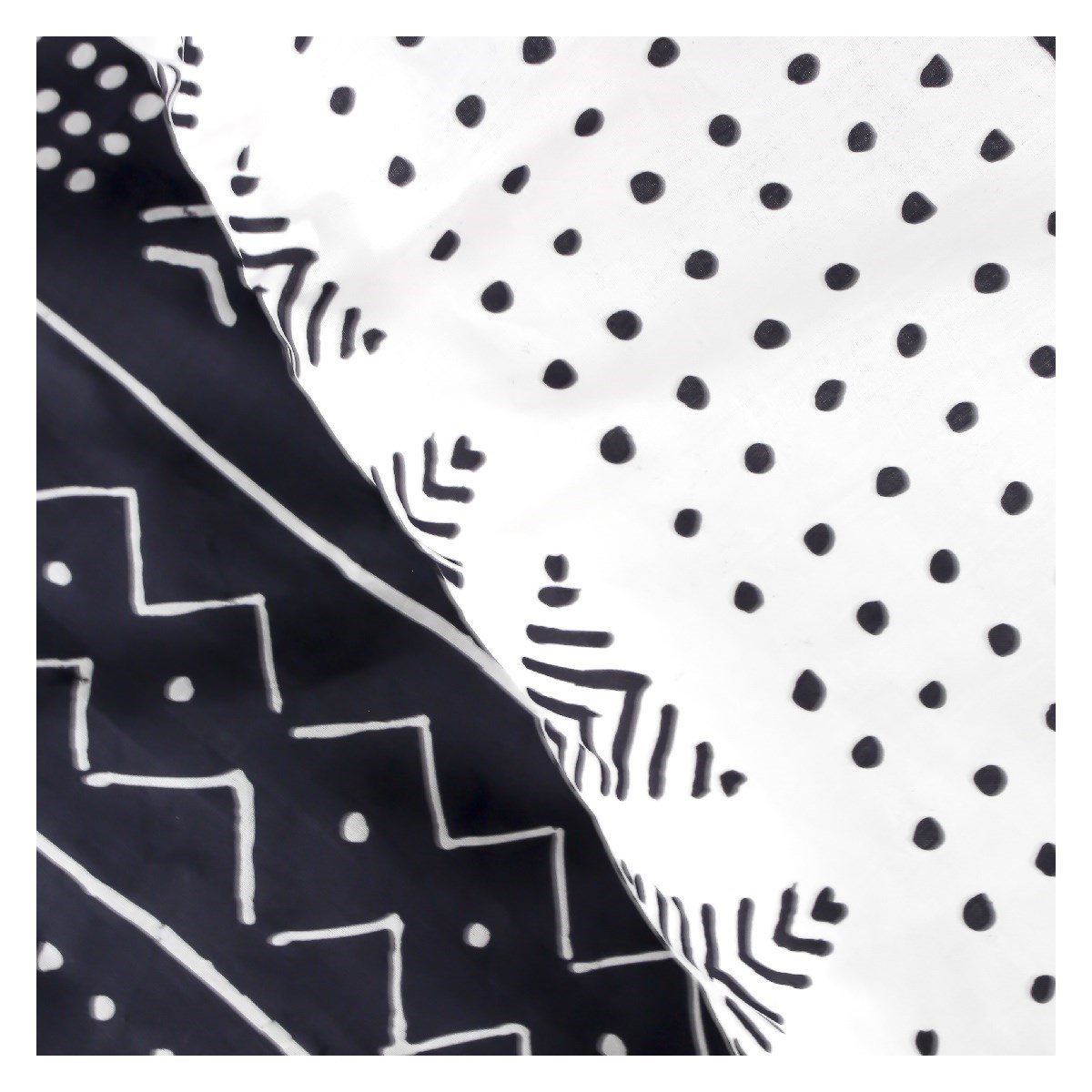 Printed cotton zippered bed set TODAY LINGE DE MAISON White