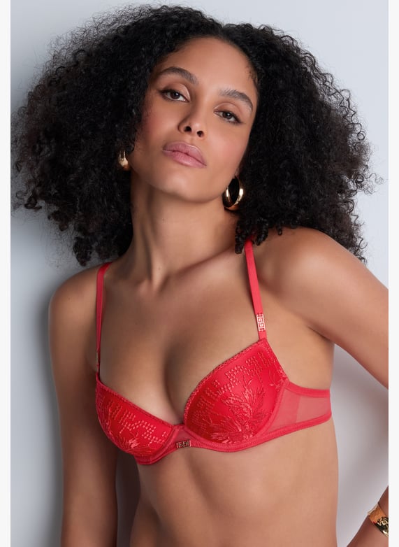 Push-up bra with molded cups | Red by AUBADE Push-up bra with molded cups Red