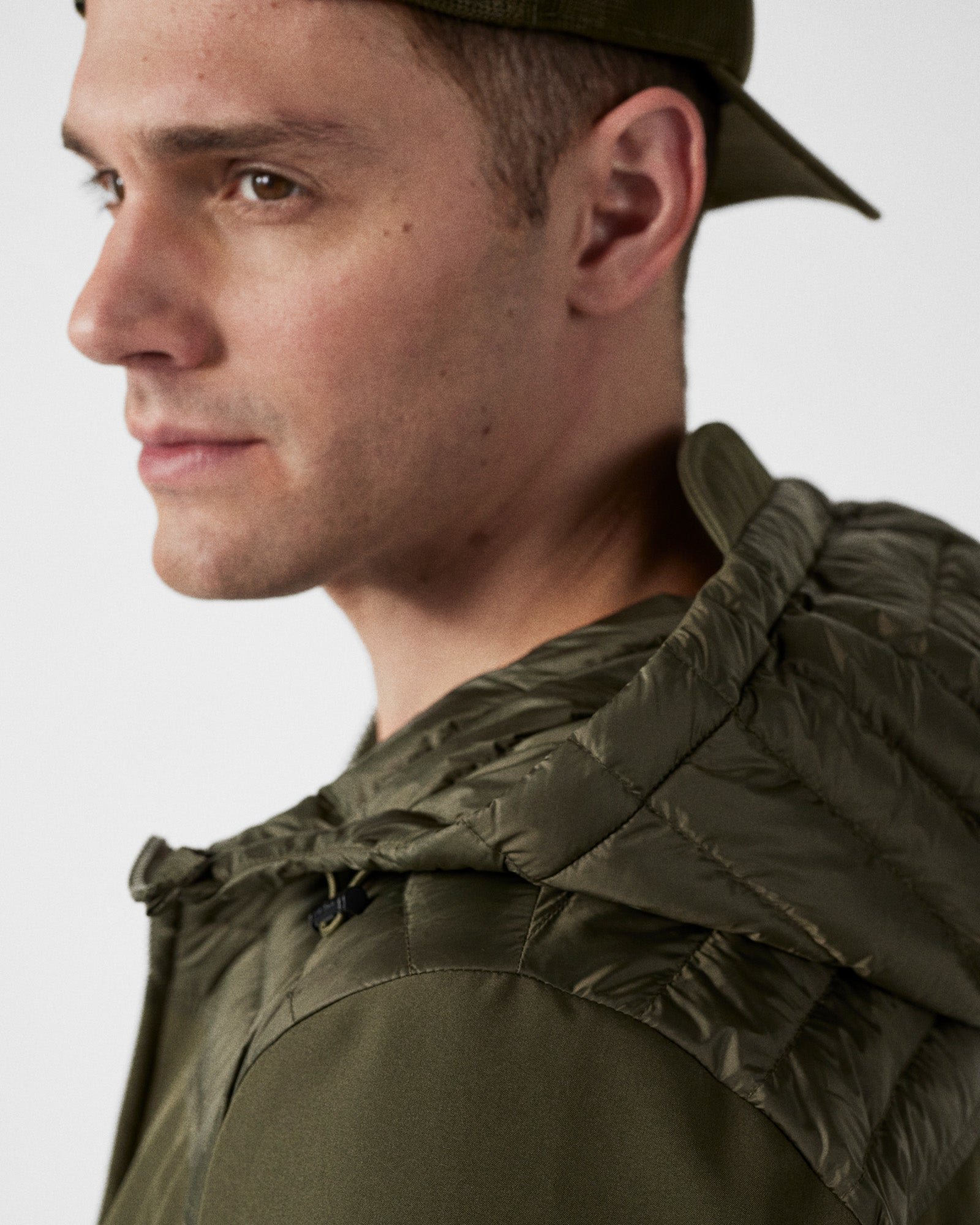 Softshell bi-material paco 2.0 down jacket JOTT Green