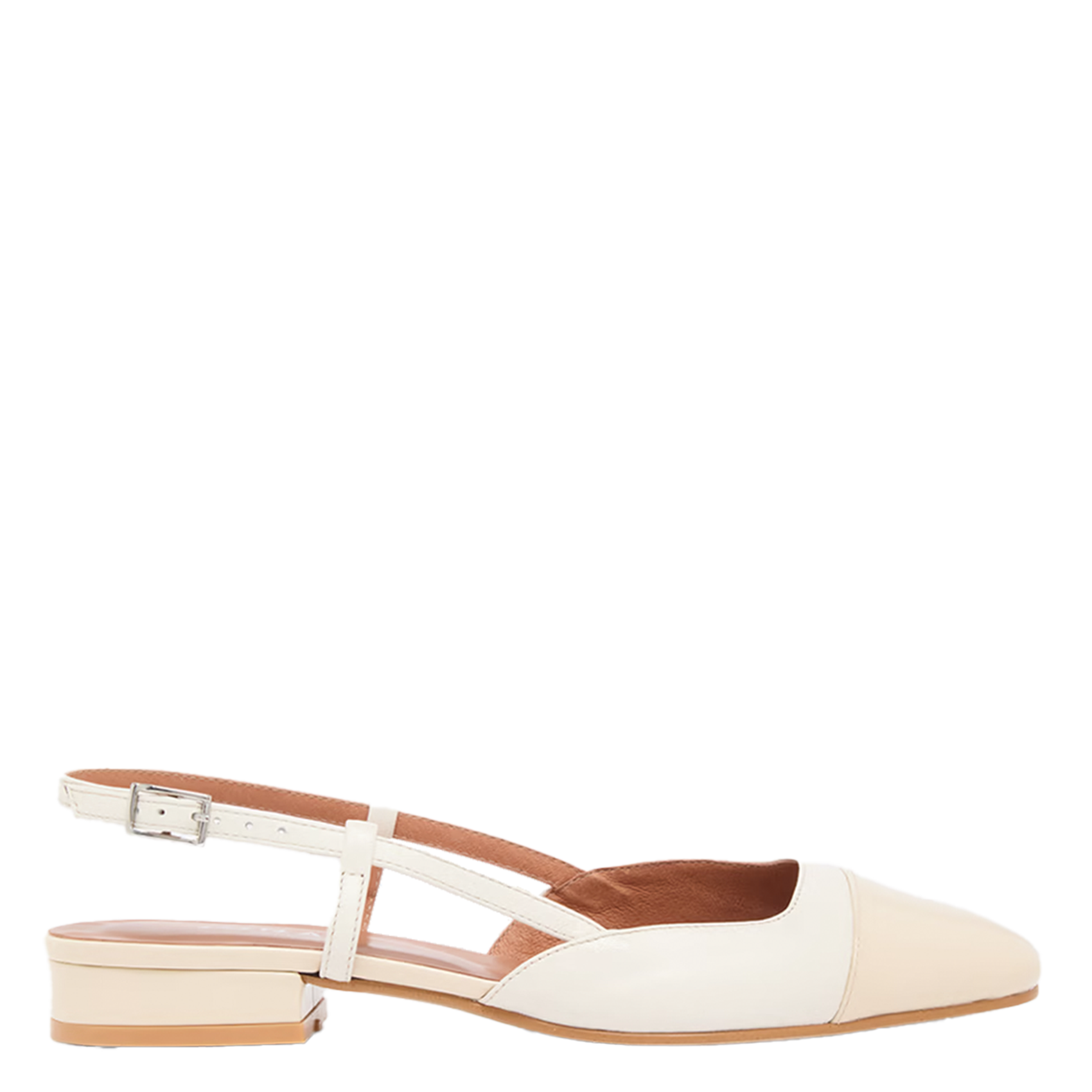 Ballerines ouvertes en cuir vernis JONAK