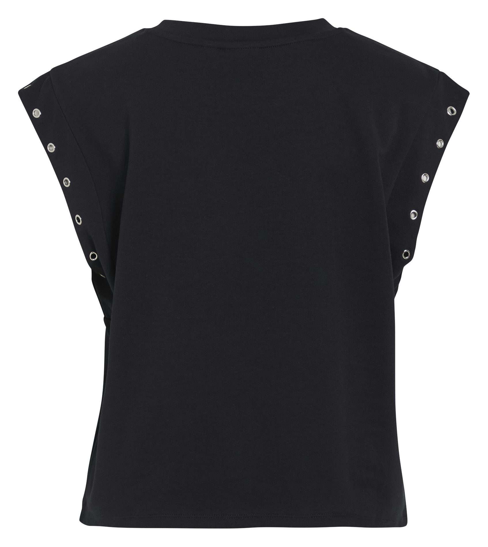 Top droit en fibres recyclées mélangées VILA Noir