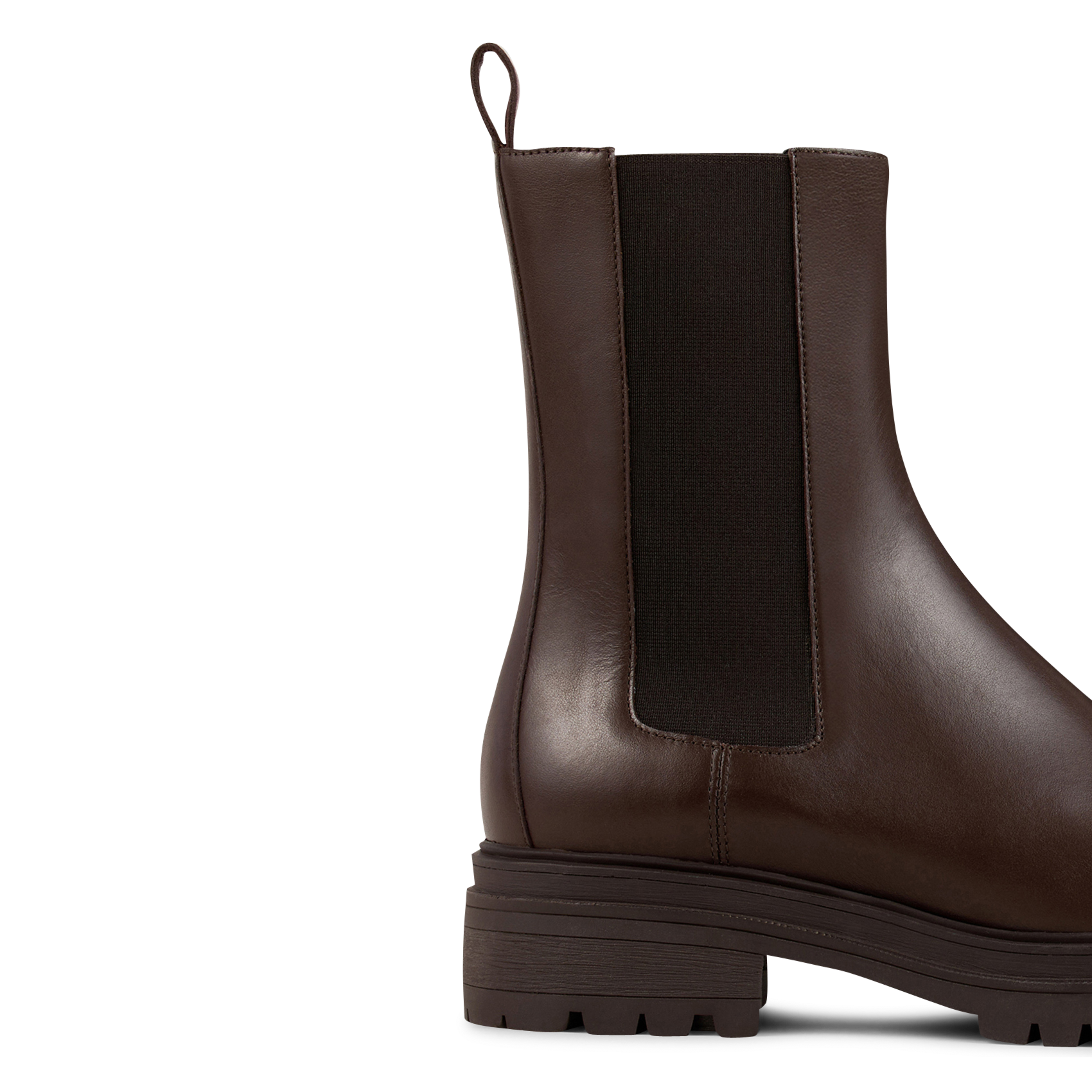 Bottines Chelsea en cuir BA&SH Marron