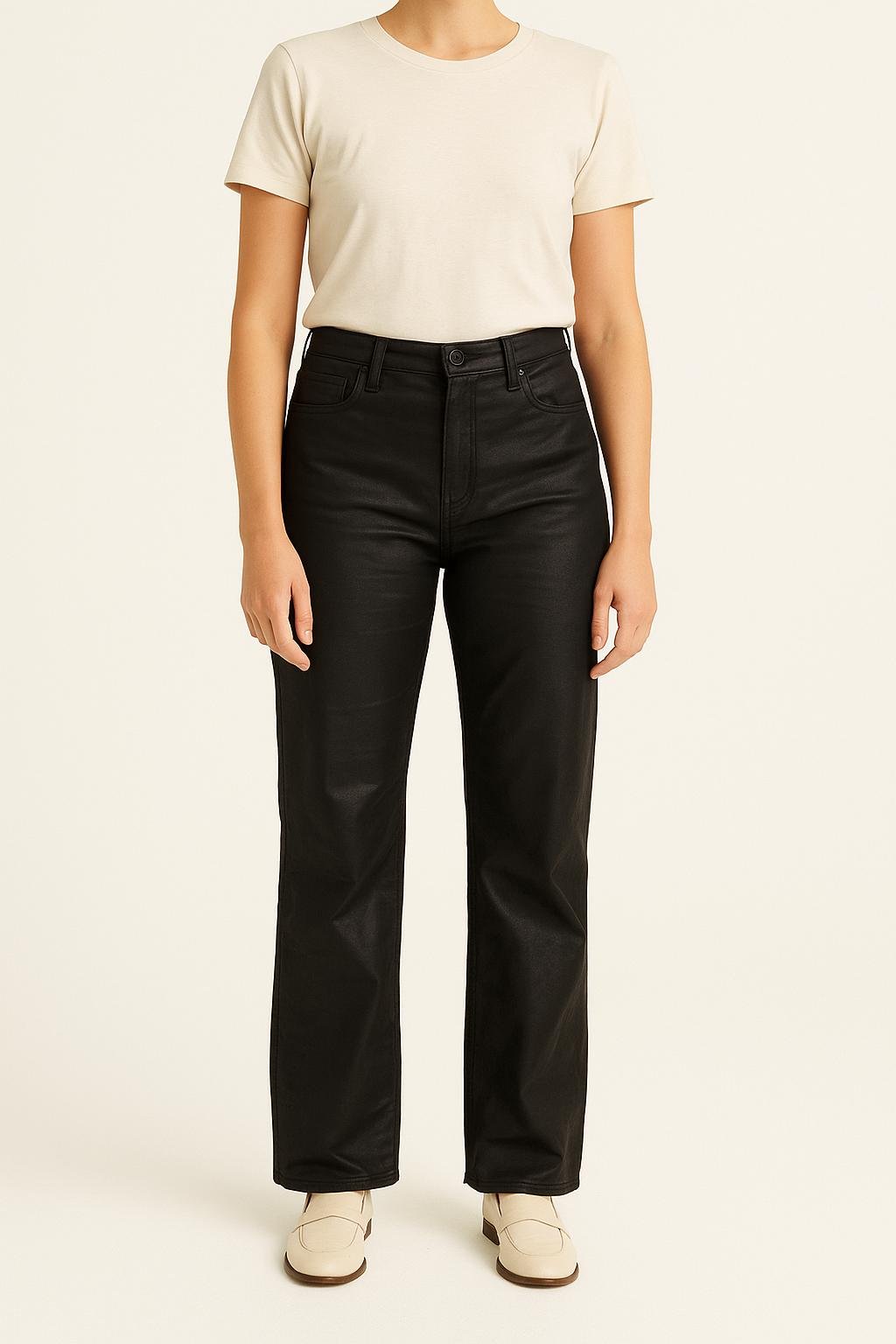 Cropped slim jeans with studs LEVI'S - Seconde main Black