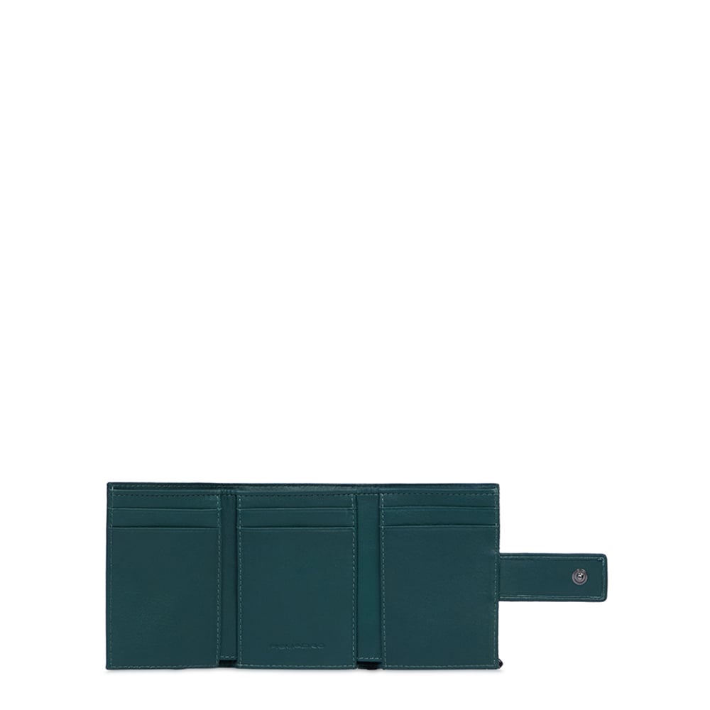 Portefeuille homme trifold à poche monnaie PIQUADRO