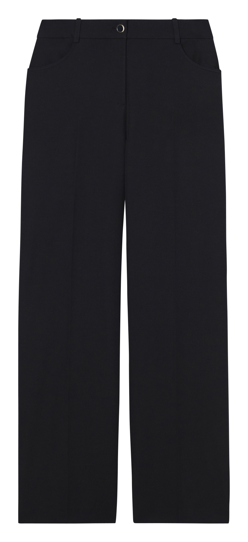 Azawood high-waisted wide-leg trousers ZAPA Black