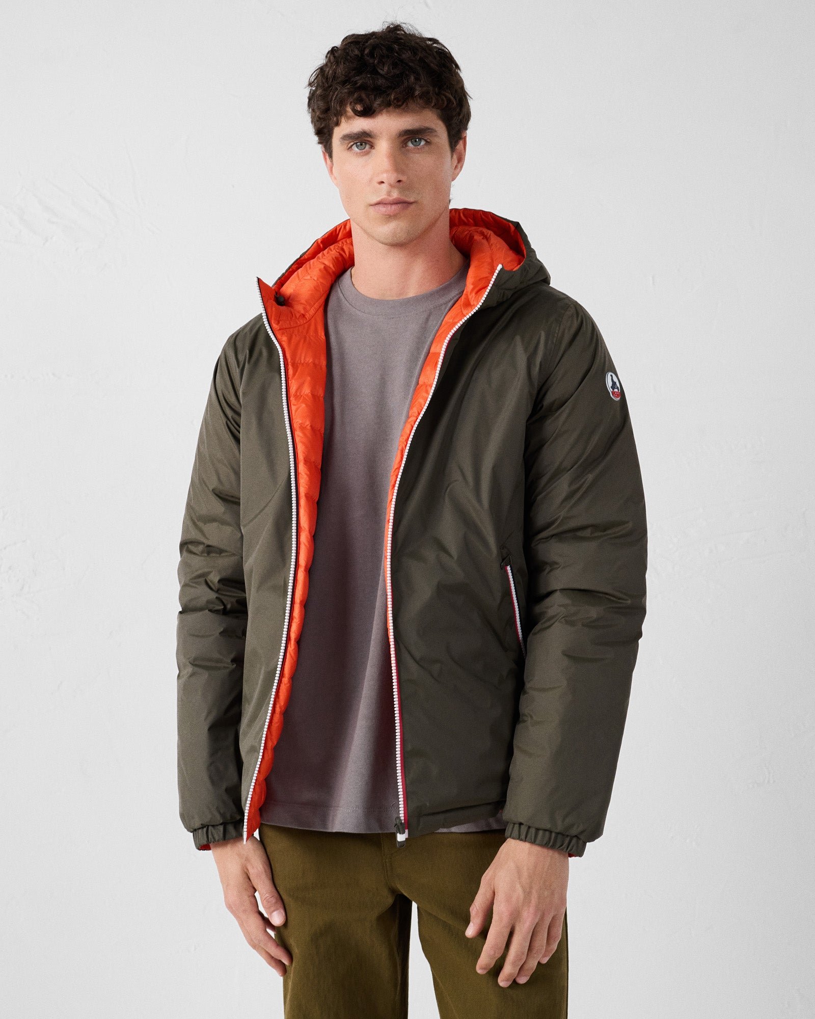 Reversible jacket army/fire red brummen JOTT Green
