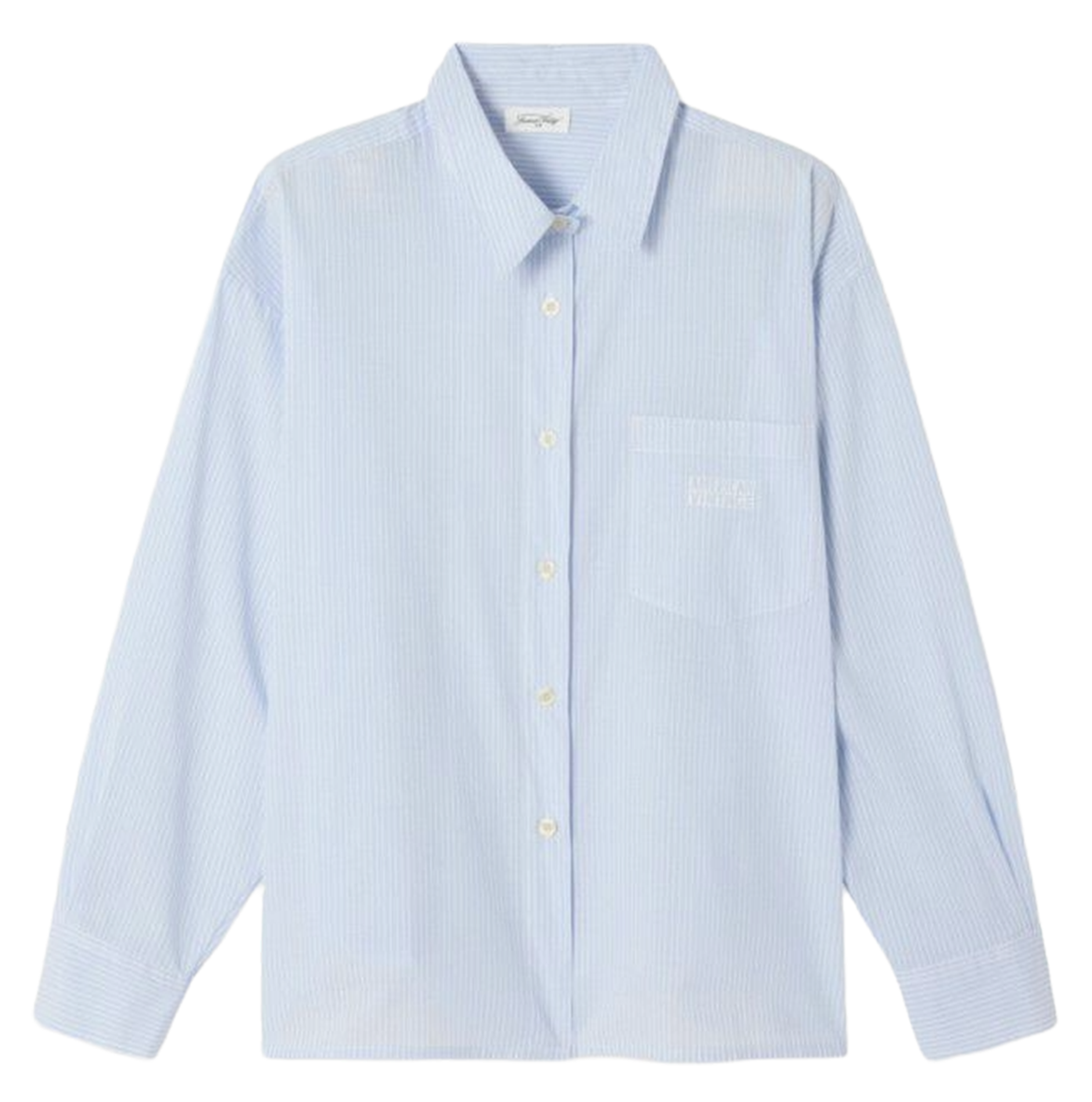 Katoenen blouse met klassieke kraag AMERICAN VINTAGE Blauw