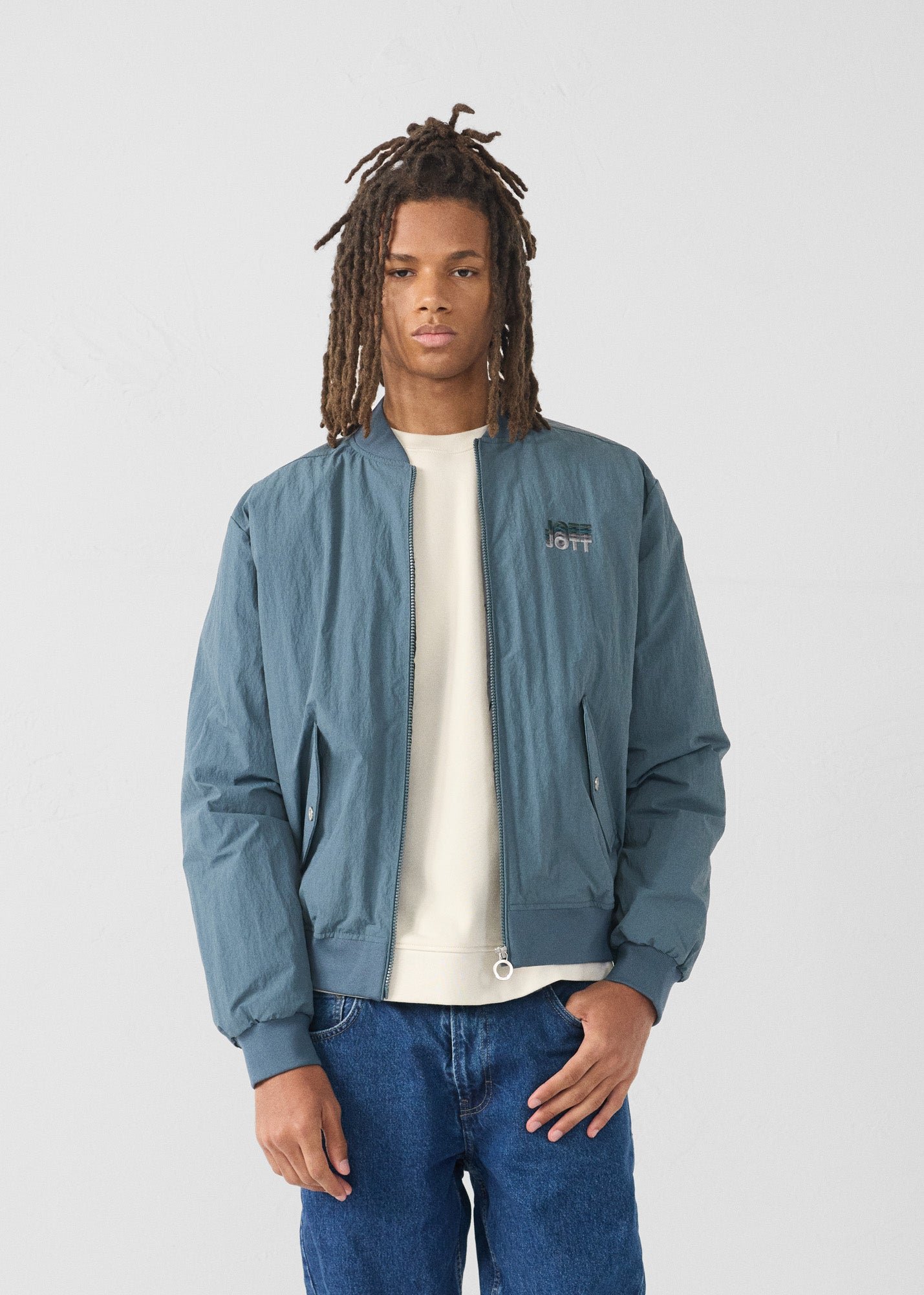 Bluestone/black Bentham bomber jacket JOTT Blue