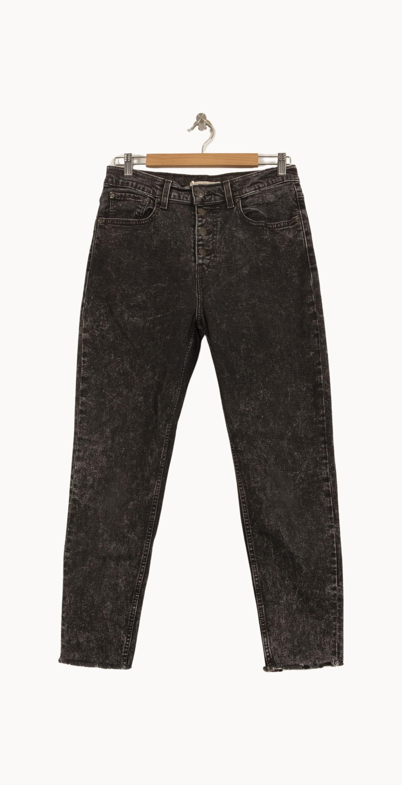 Cropped slim jeans with studs LEVI'S - Seconde main Black