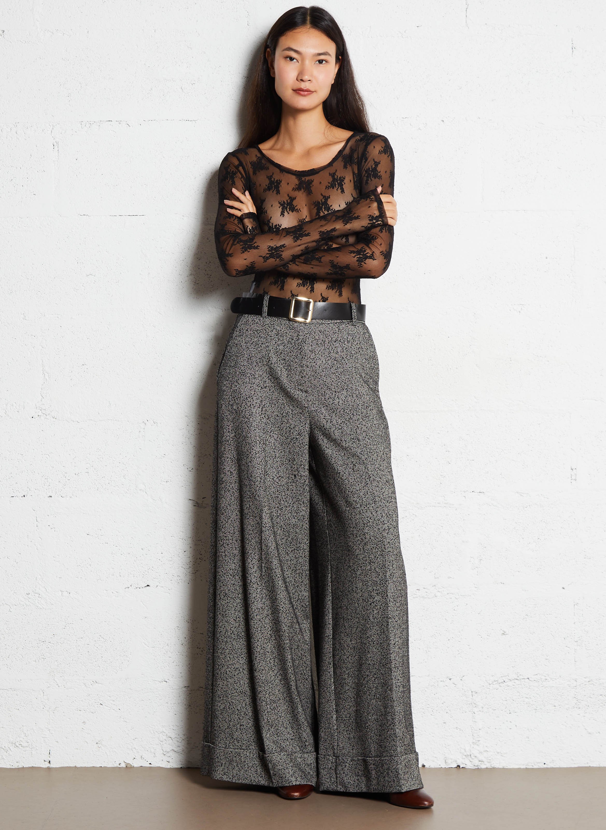 Pantalon large  IMPERIAL Noir