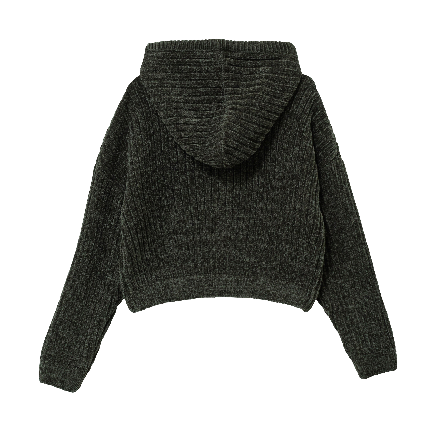 Pull capuche en tricot IKKS JUNIOR Kaki