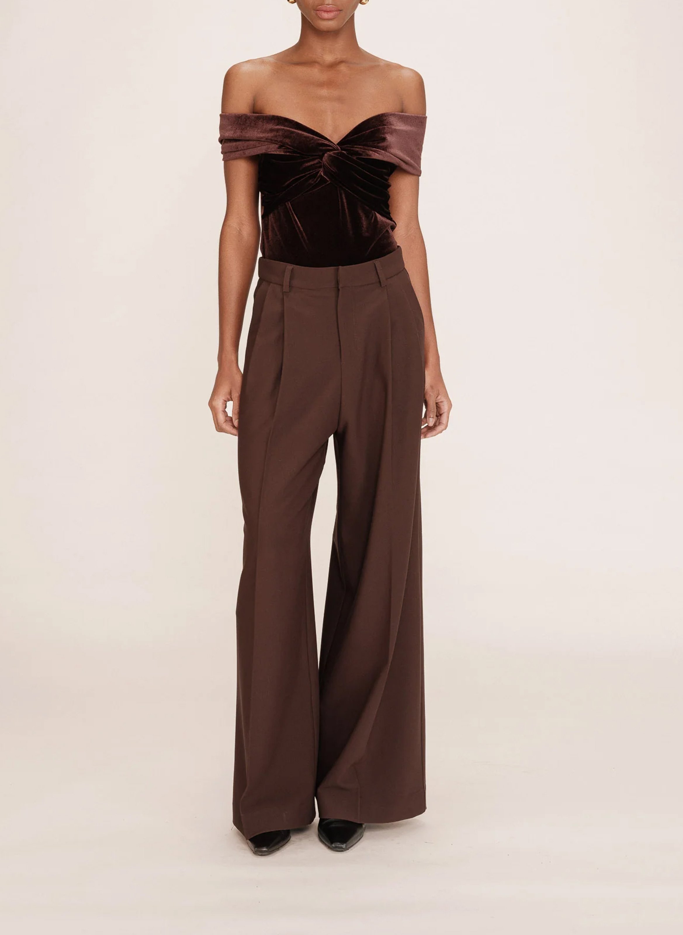 Velvet bardot body GRACE ET MILA Brown