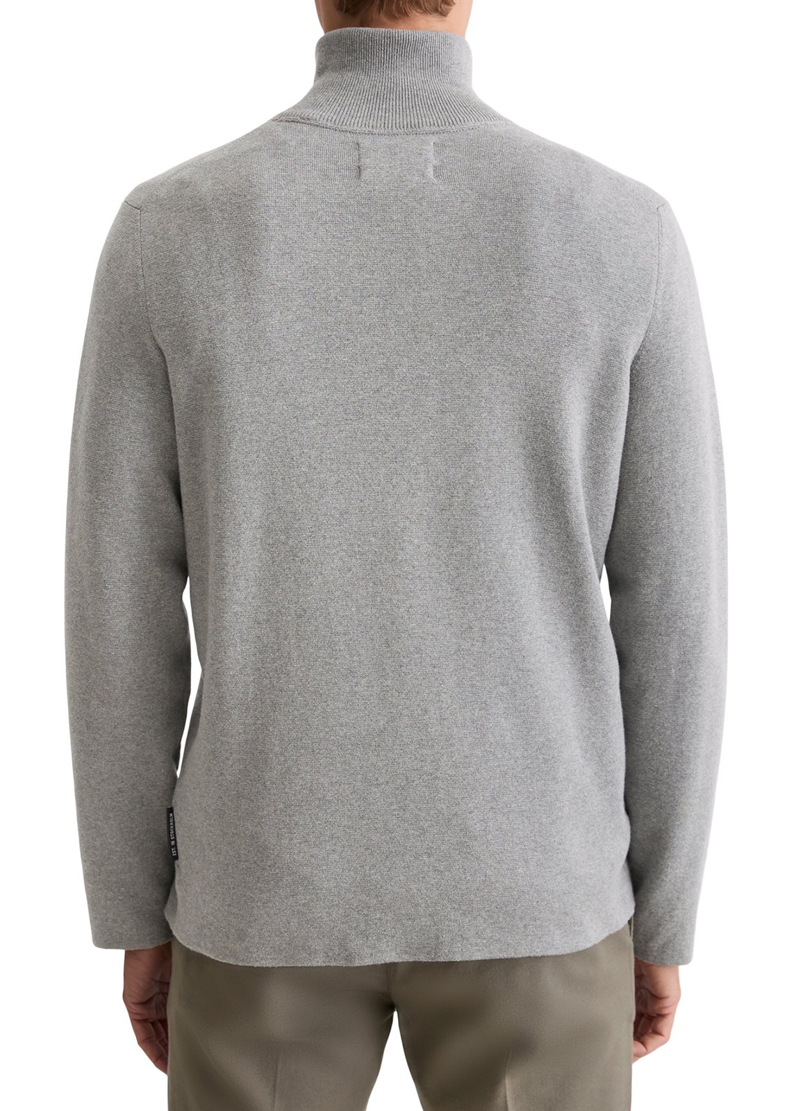Pull col camionneur en coton MARC O'POLO Gris