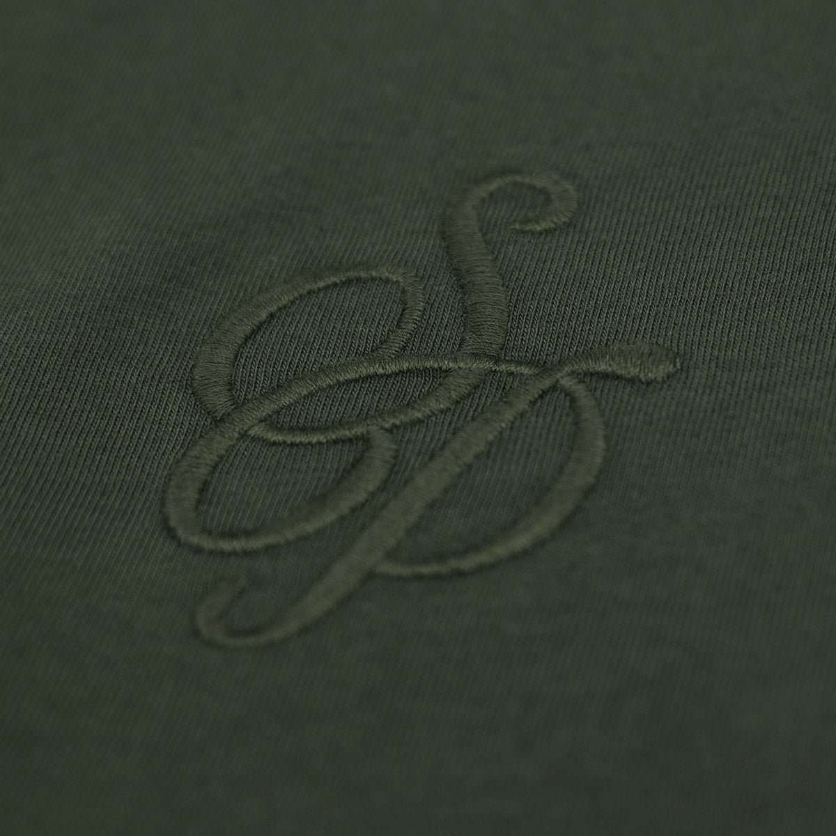 Theo green English cotton jersey T-shirt Pau section SERGE BLANCO Green