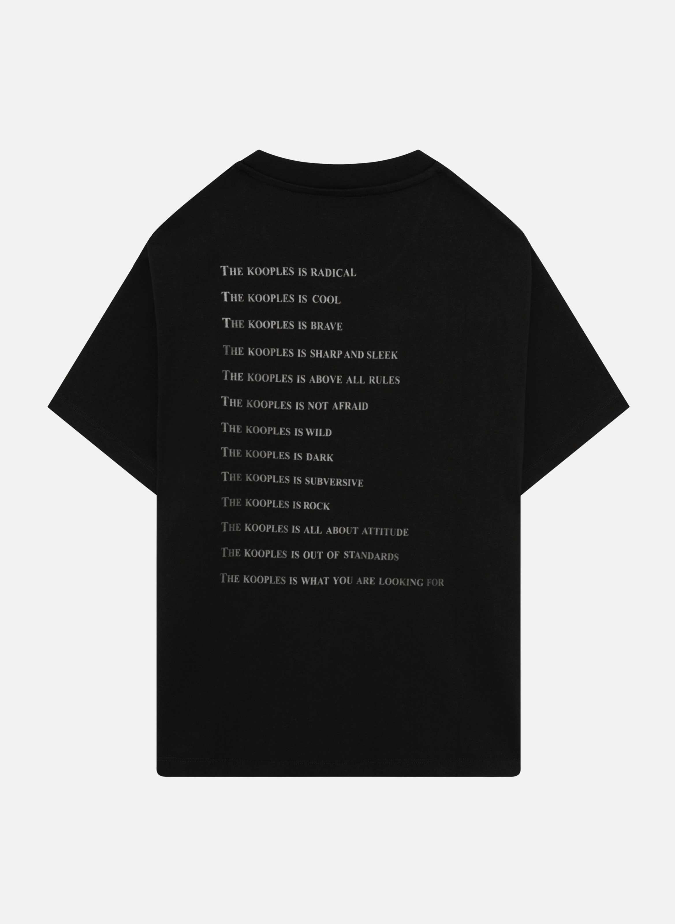 Metallic effect T-shirt THE KOOPLES Black