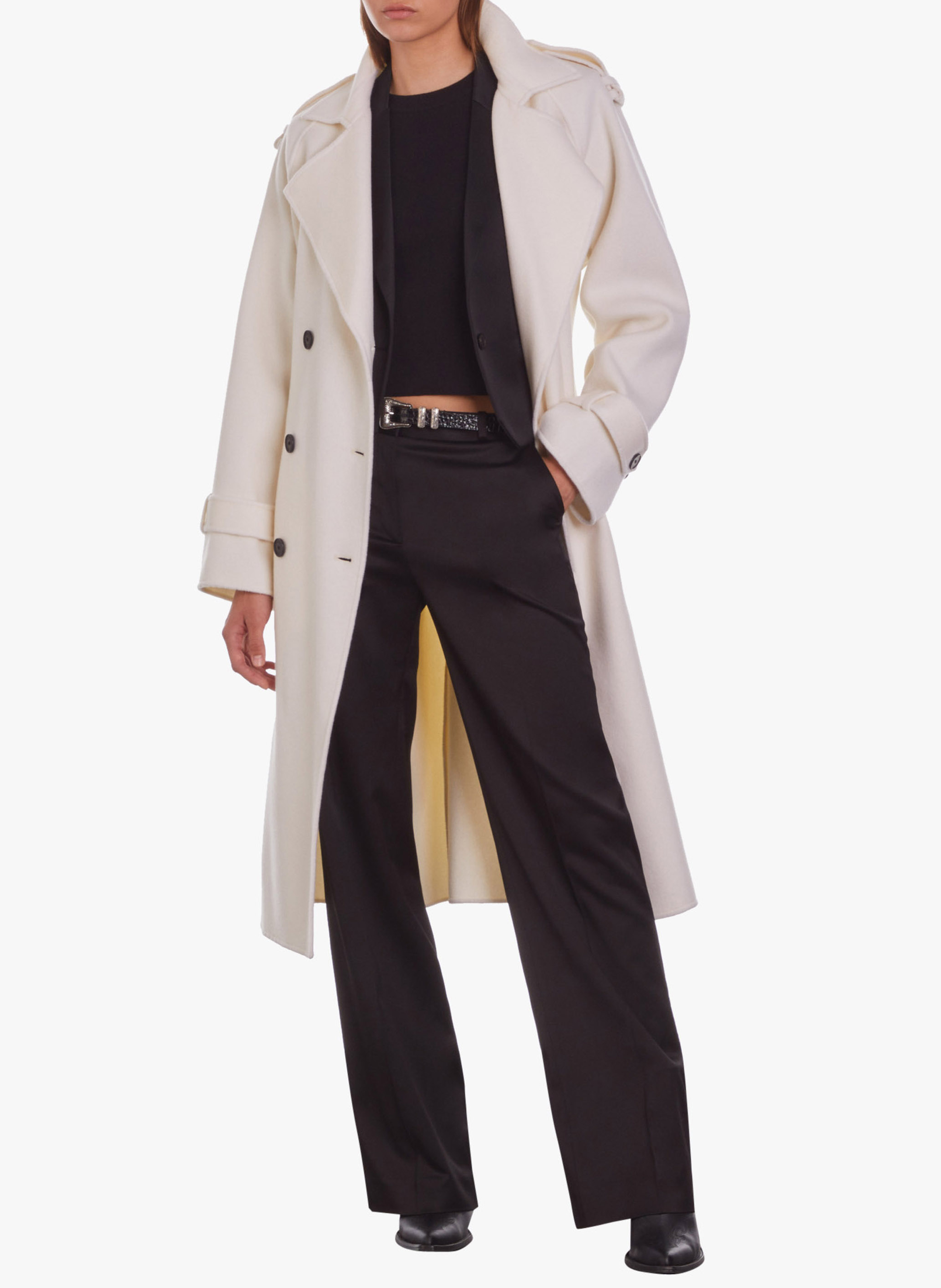 Manteau col tailleur  THE KOOPLES Multicolore