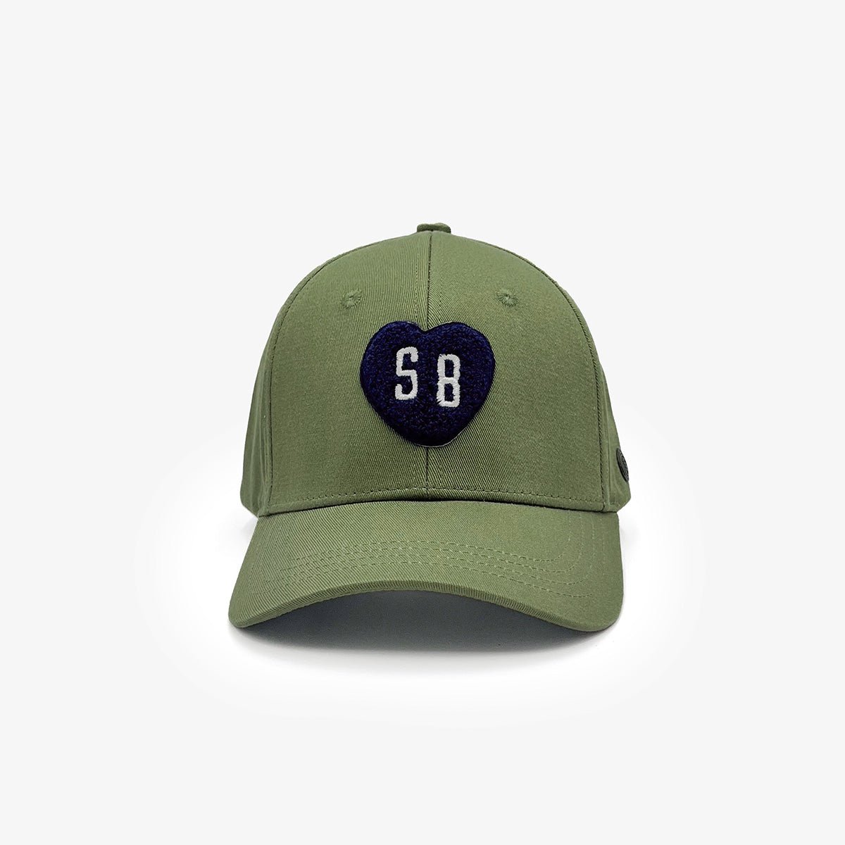 Cotton cap with heart badge SB SERGE BLANCO Green