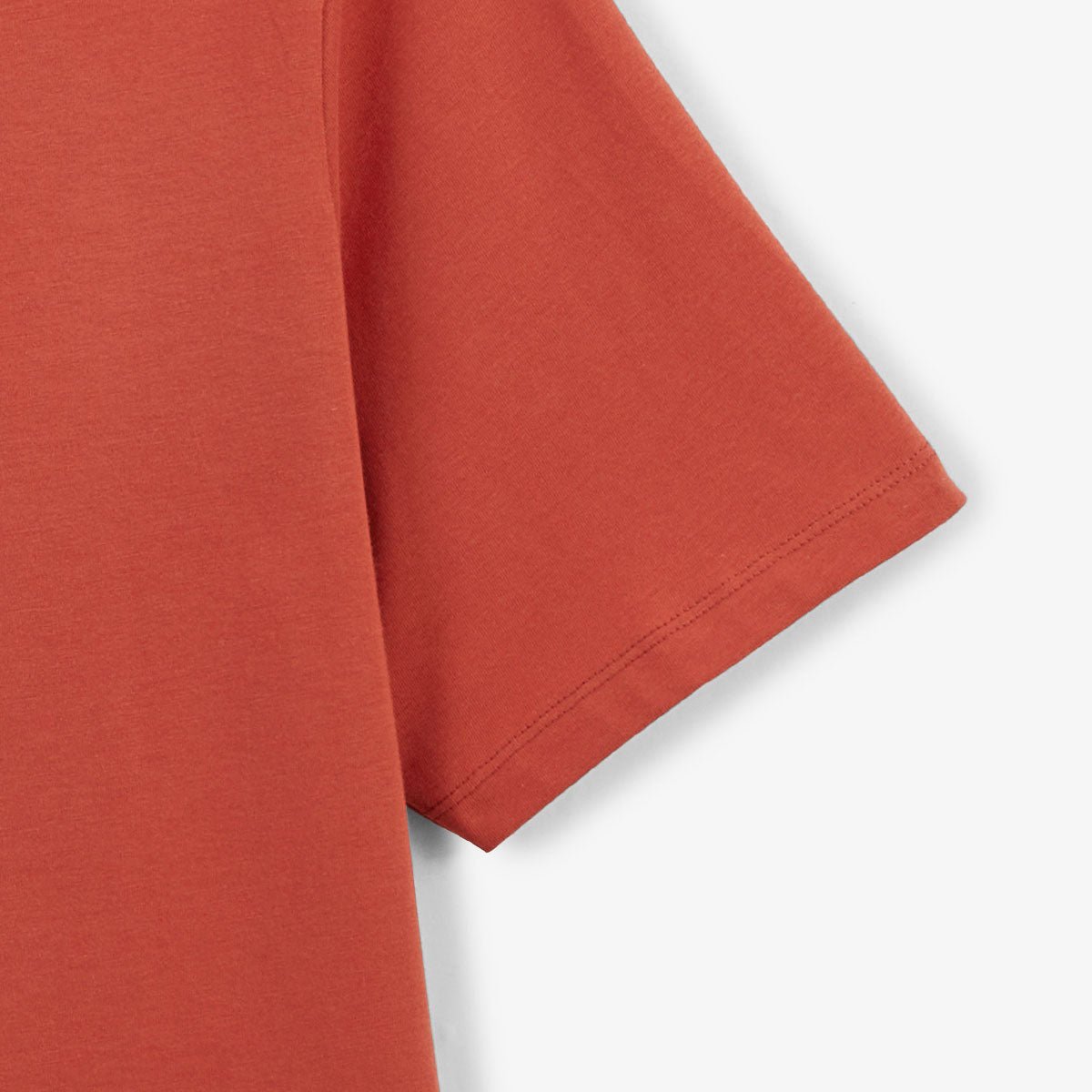 Round neck printed cotton T-shirt with surf back SERGE BLANCO Orange