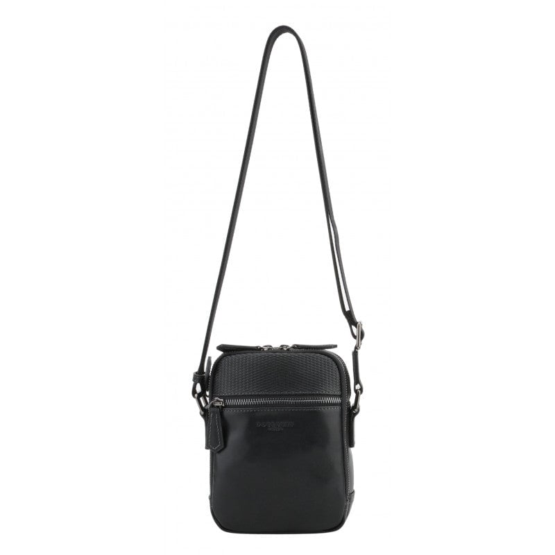 Crossbody bag in cowhide leather POURCHET