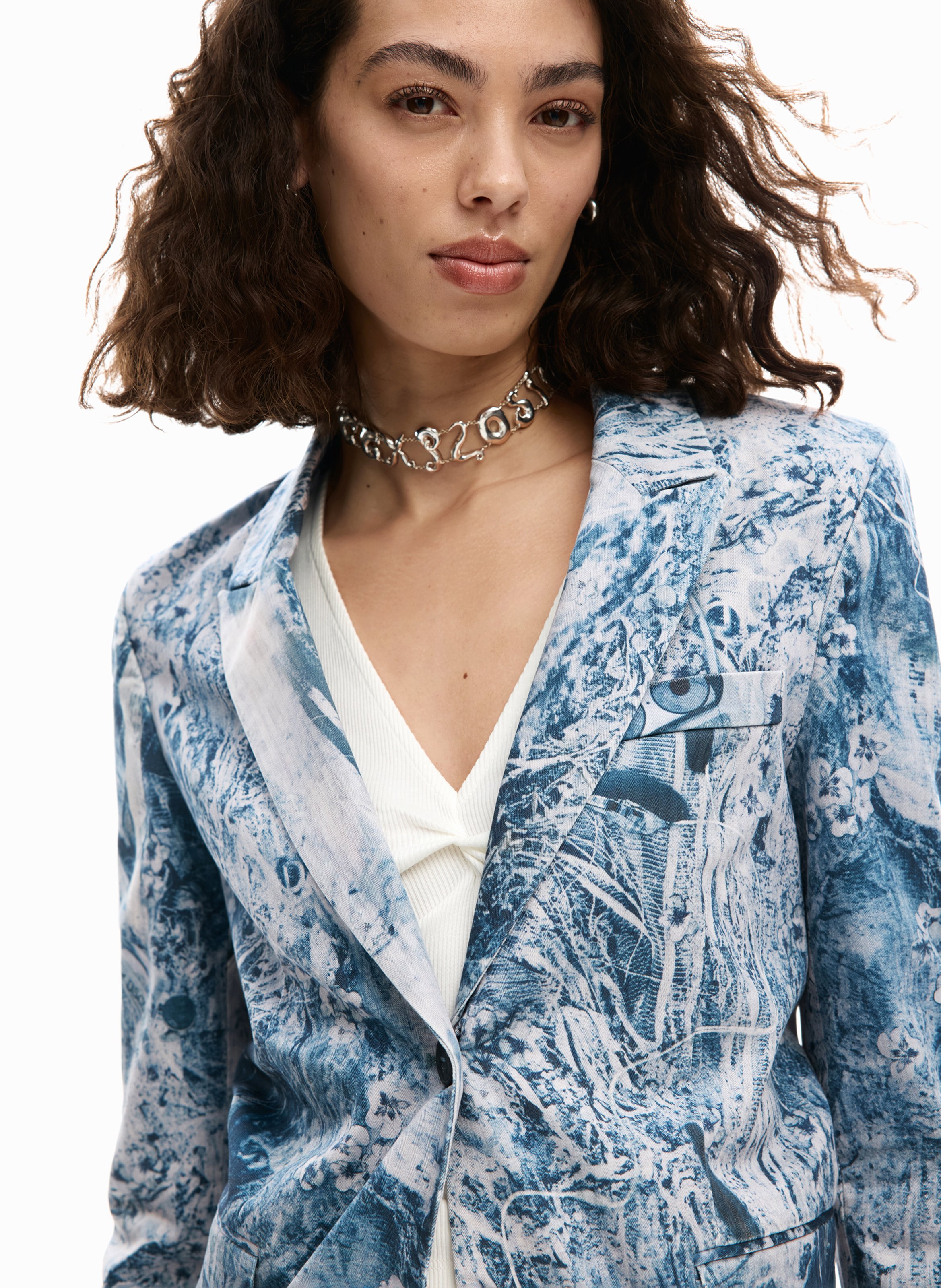 Veste de tailleur imprimé  DESIGUAL Noir