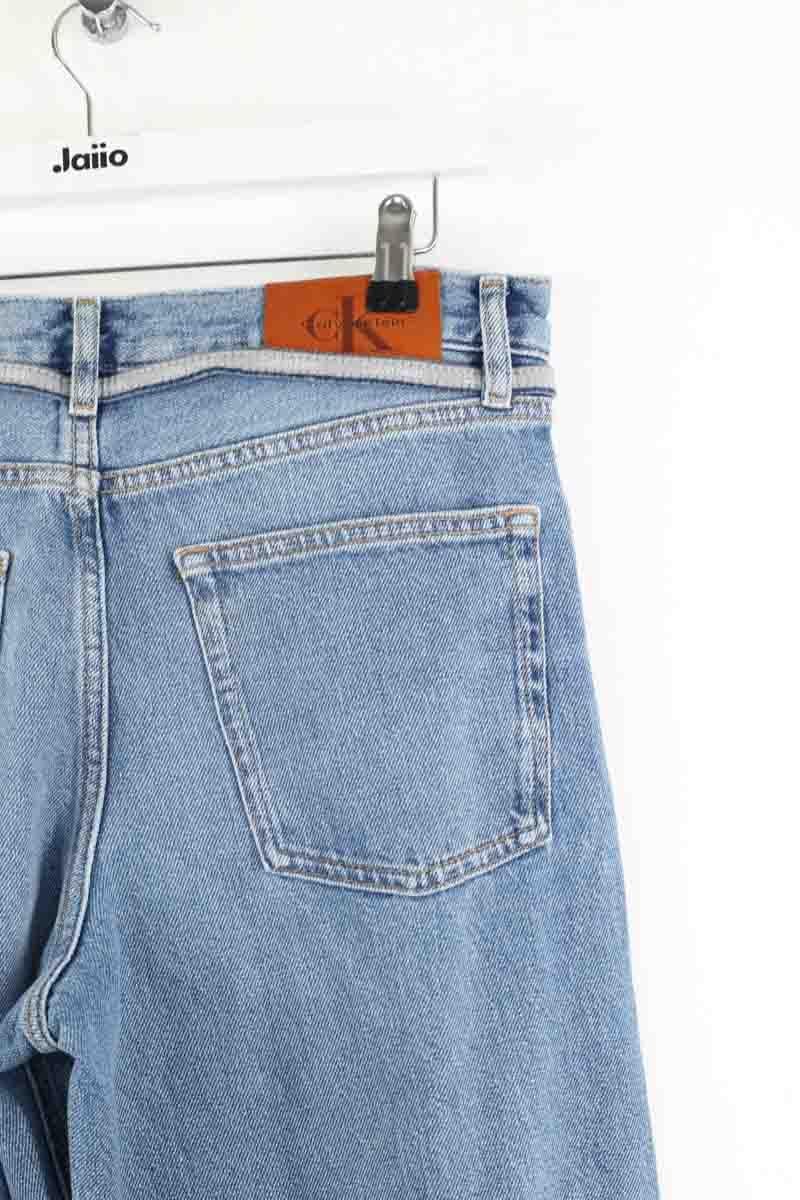 Straight cotton-blend pants CALVIN KLEIN - Seconde Main Blue