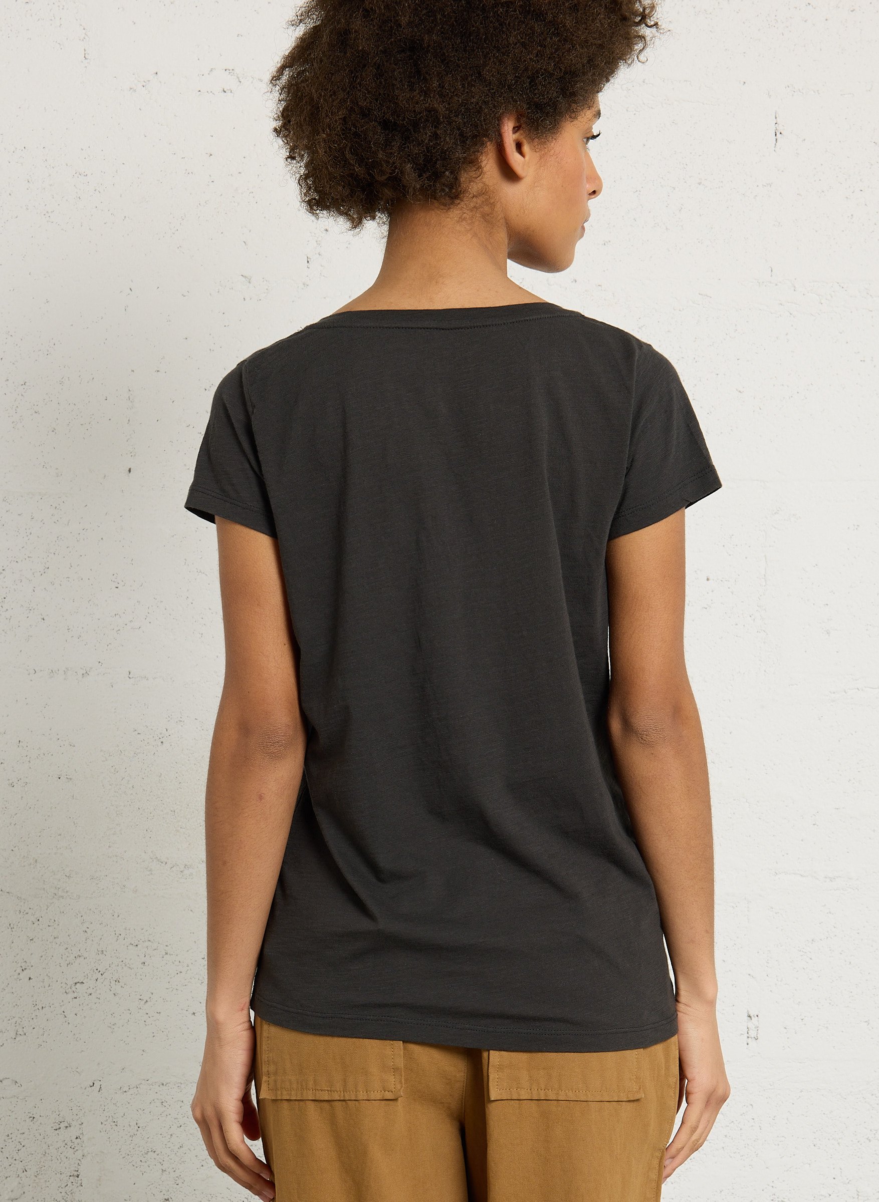 Tee-shirt col rond imprimé LEON & HARPER Gris