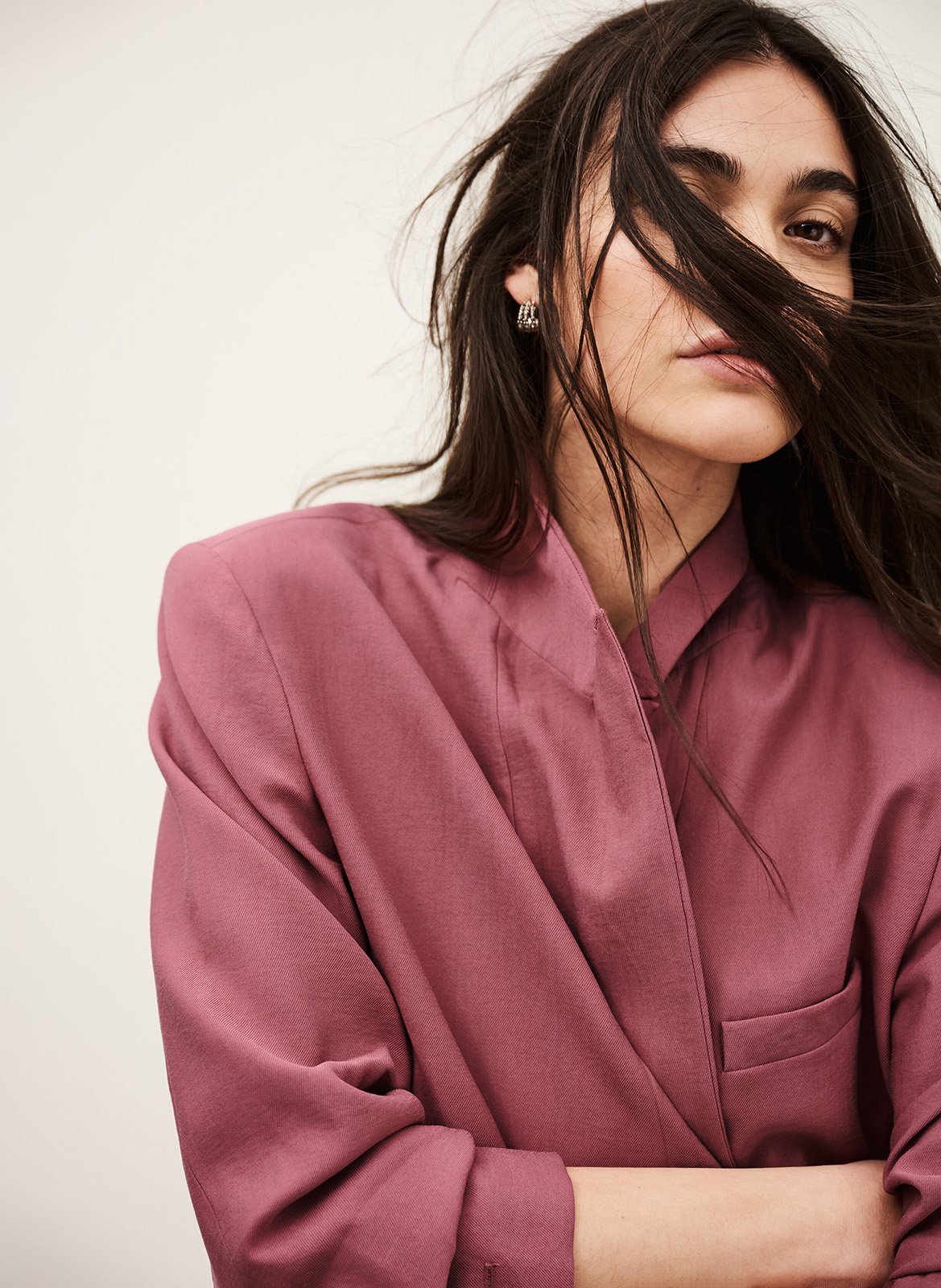 Veste col tailleur  Rose