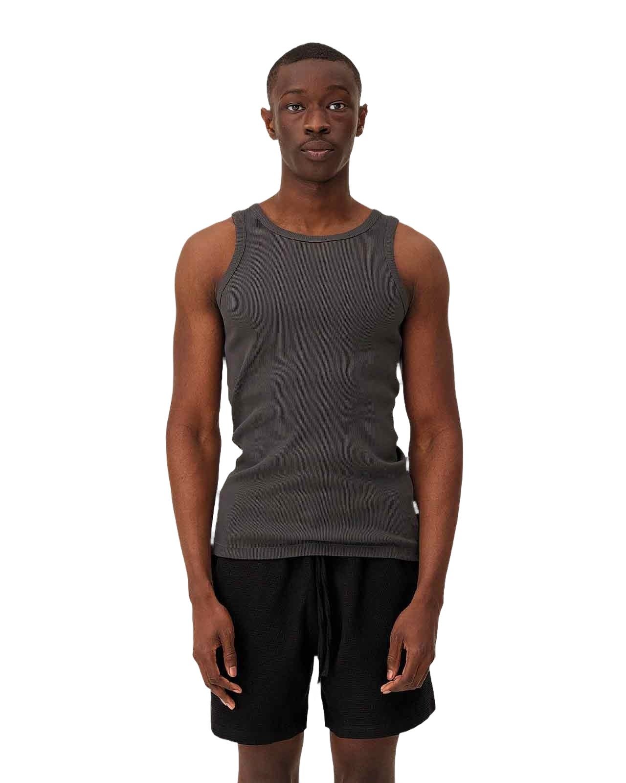 Fitted leo tank top Noyoco Grey