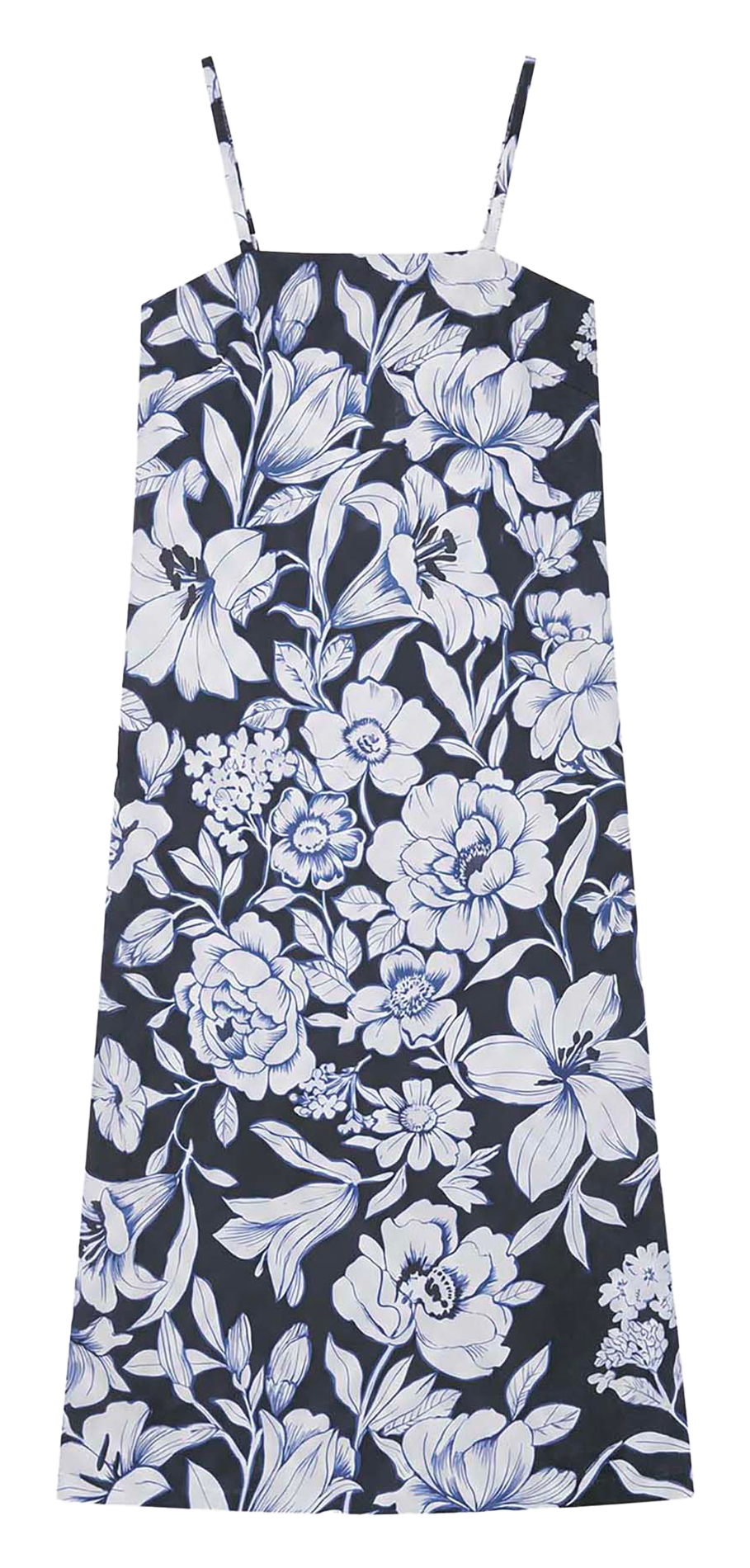 Robe midi en coton imprimé TARA JARMON Blue