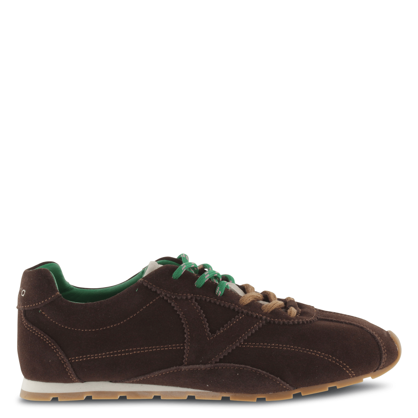 Leather low-top sneakers VICTORIA Brown