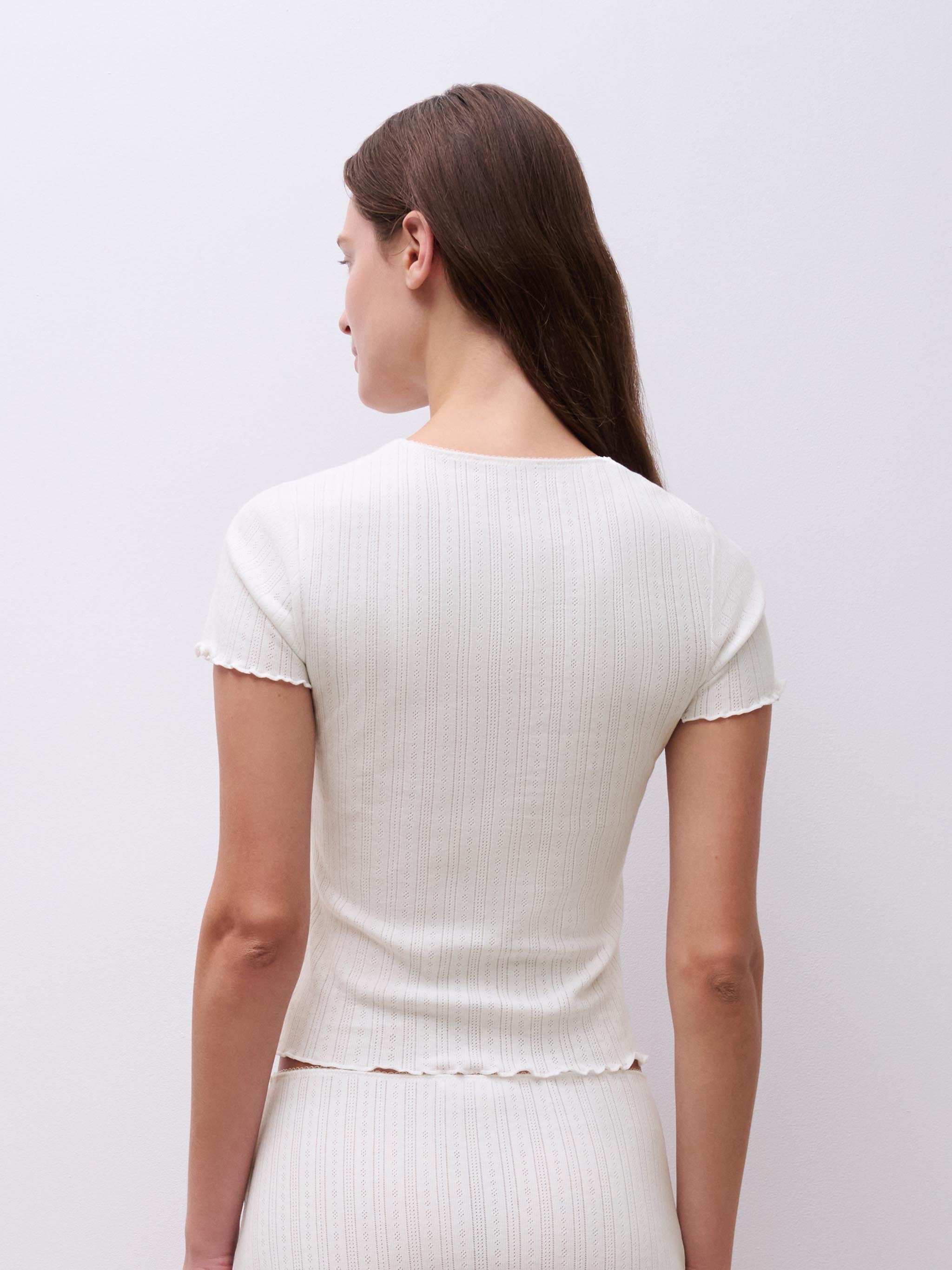 Short-sleeved T-shirt CHANTELLE PULP White