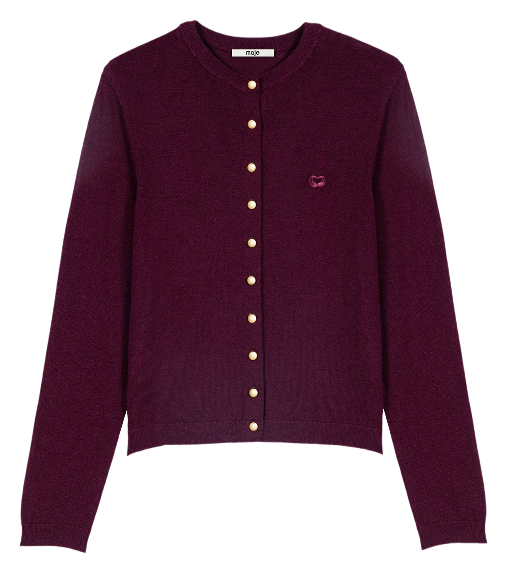 Rechte wollen cardigan MAJE Violet