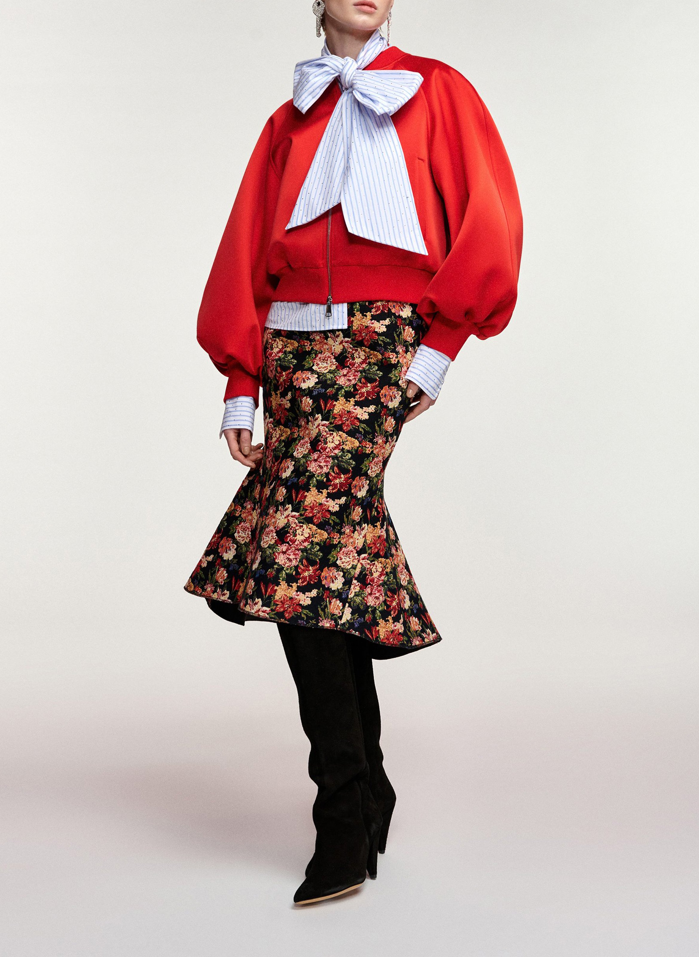 Blouson oversize à manches volumineuses ESSENTIEL ANTWERP Rouge