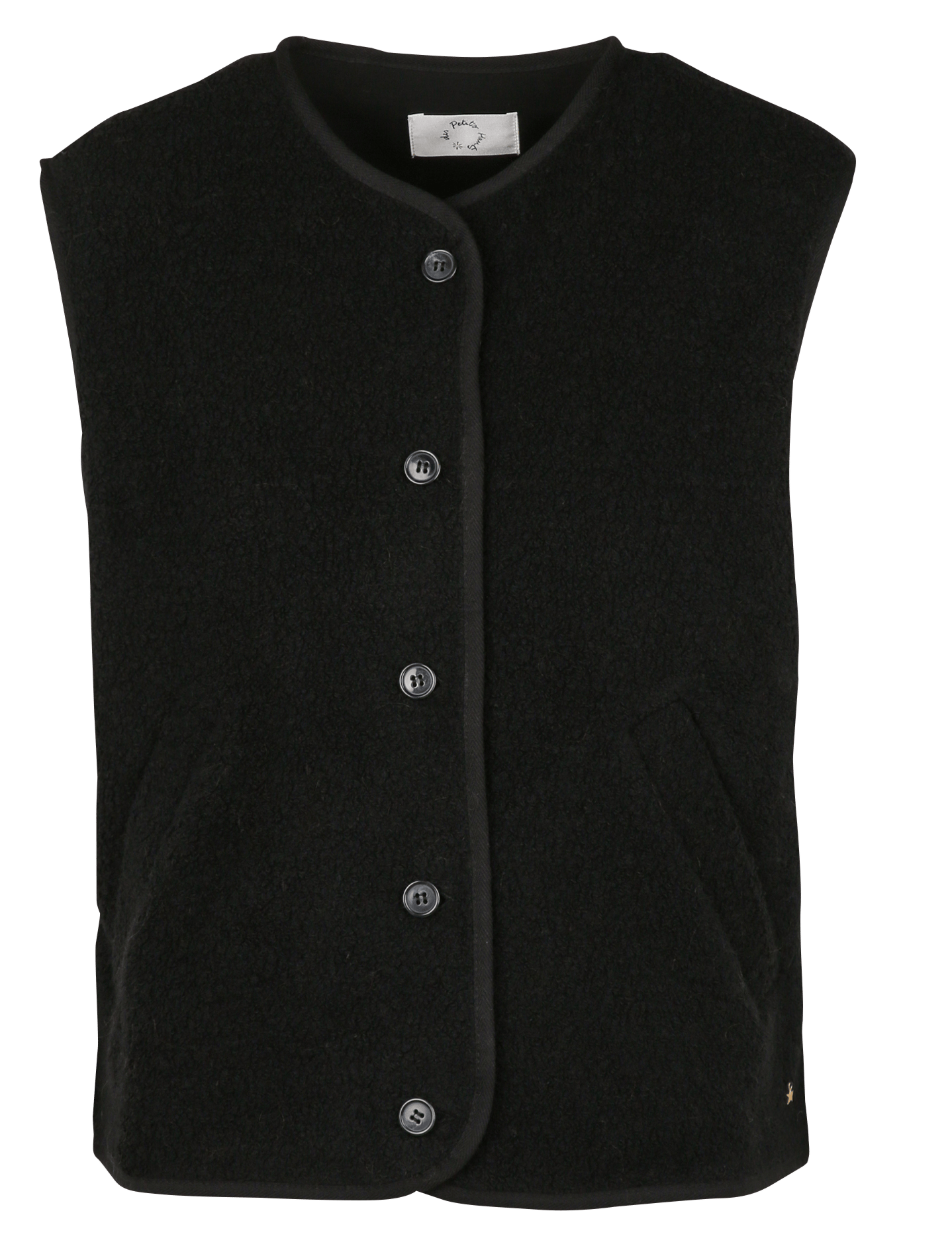 Oversized wool-blend jacket  DES PETITS HAUTS Black