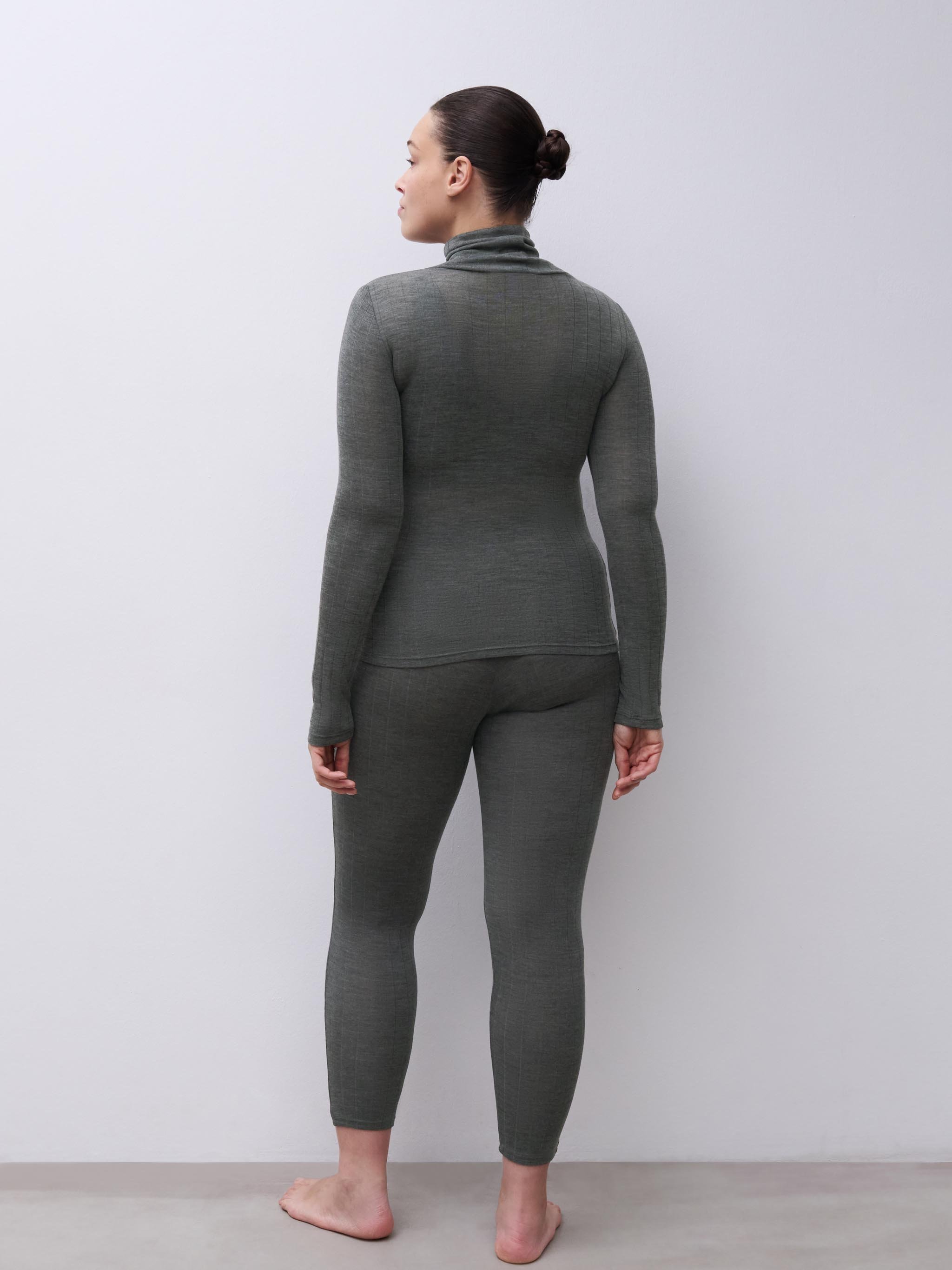 Long-sleeve turtleneck T-shirt CHANTELLE Grey