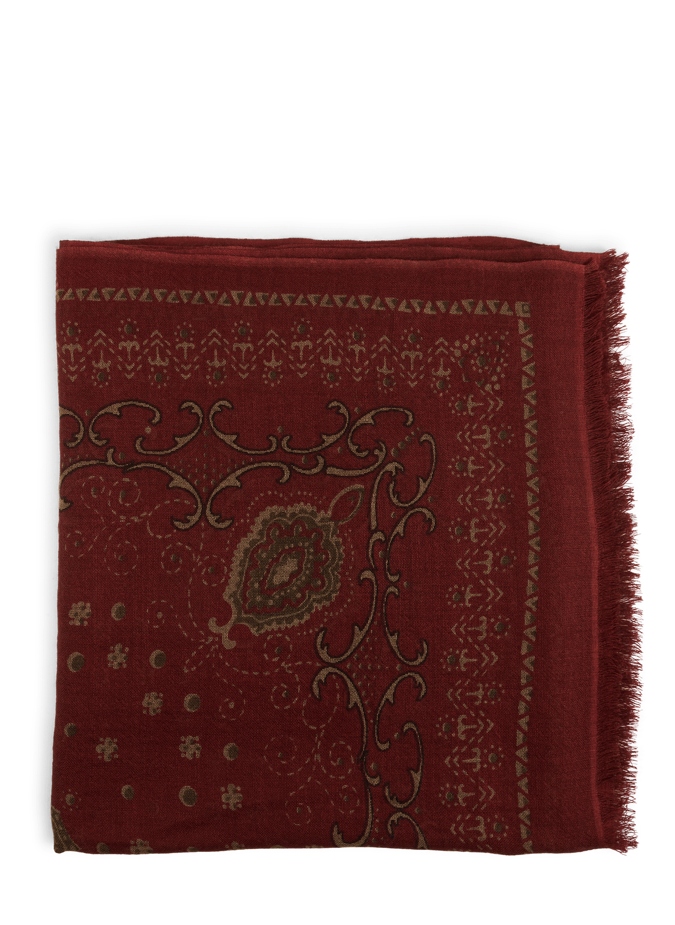 Virgin wool patterned scarf SAISON 1865
