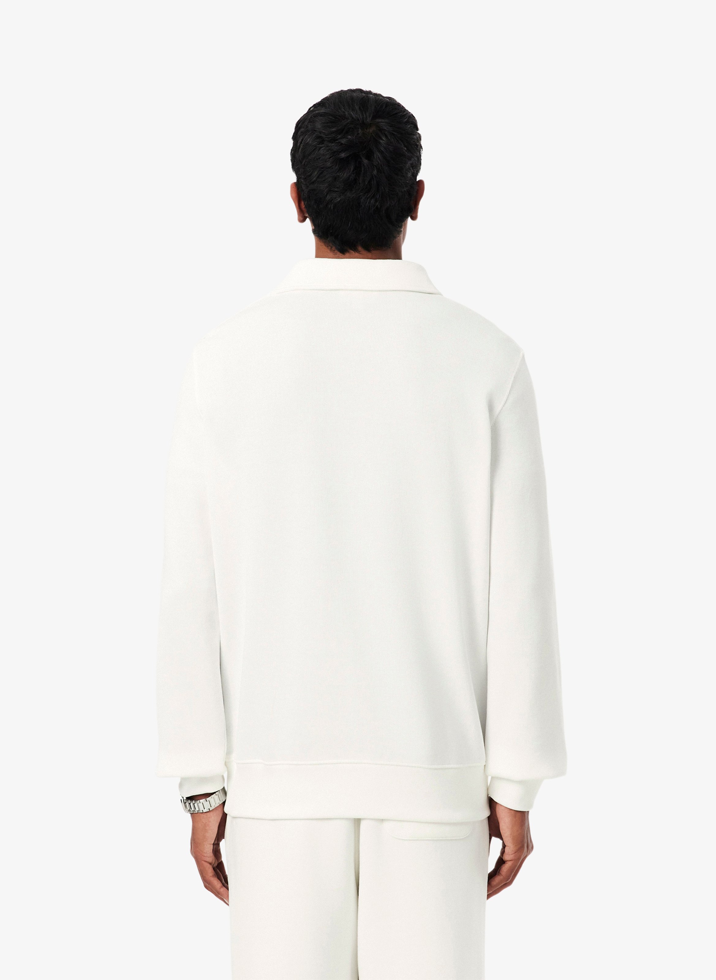 Polo-Sweatshirt aus Baumwollmischung LACOSTE Grau