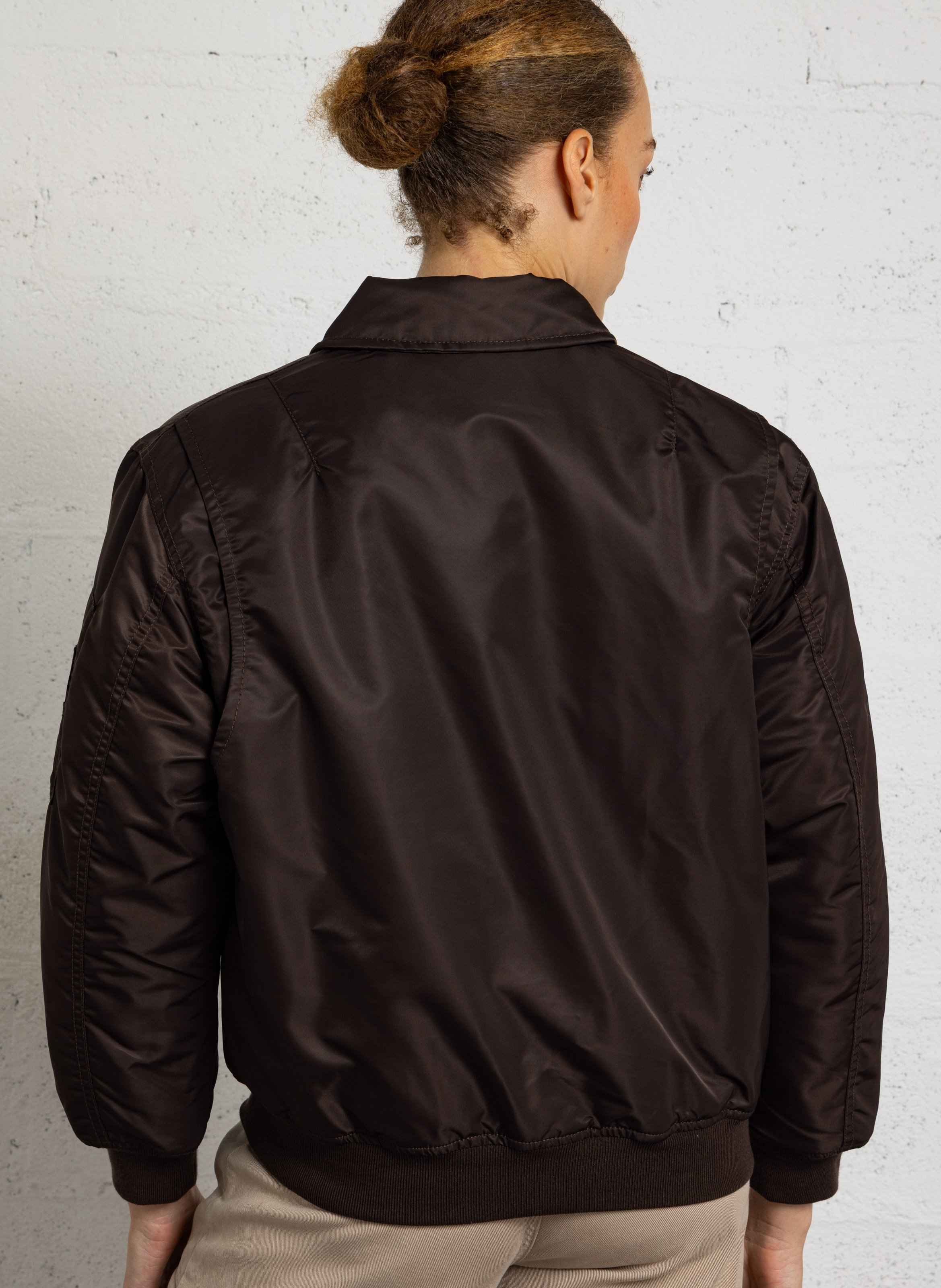 Oversize-Blouson mit Reißverschluss SCHOTT Braun