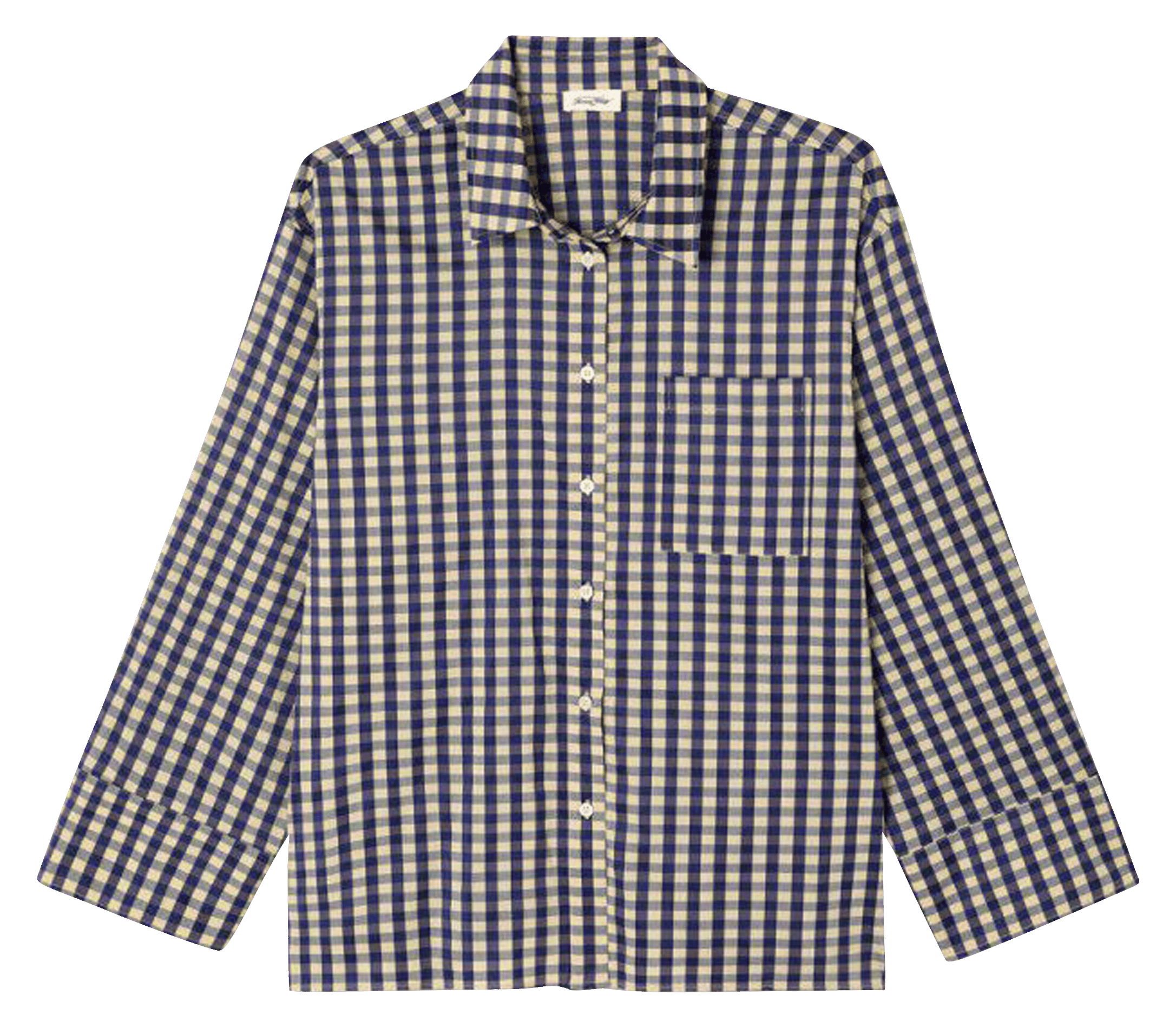 Checked shirt with classic collar AMERICAN VINTAGE Blue