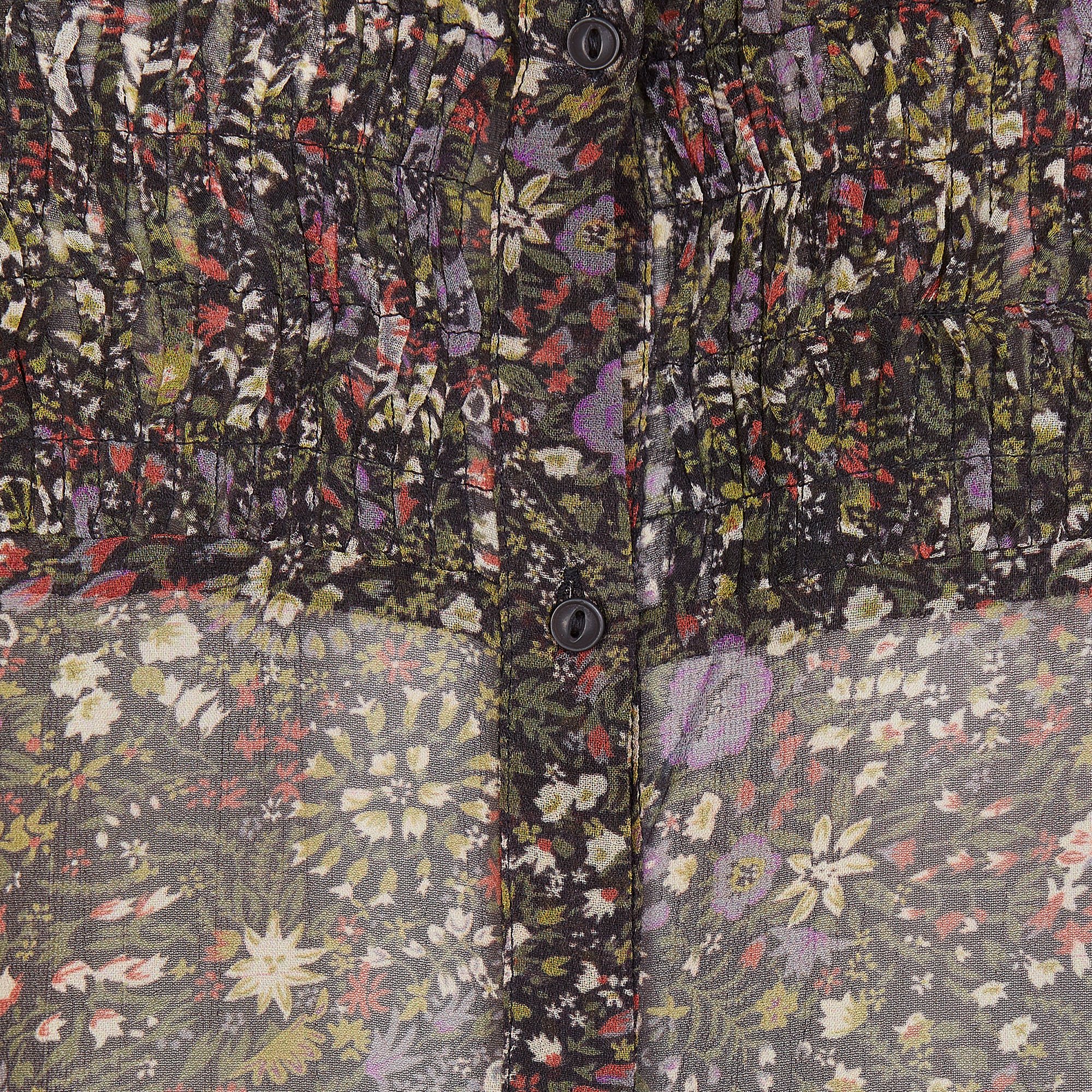 Shirt with pleated bib front SWILDENS Brown