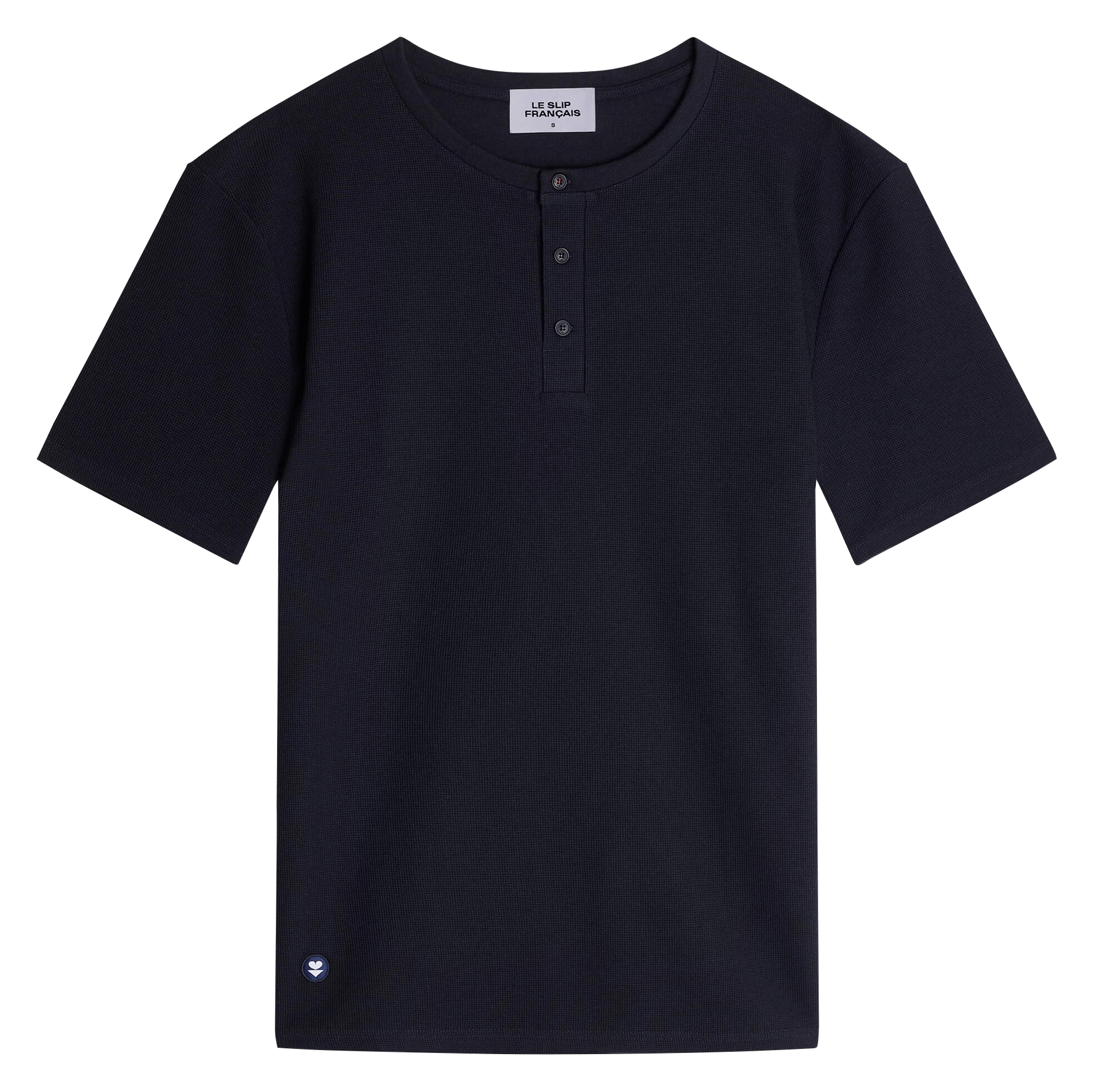 Tee-shirt de pyjama en coton gaufré LE SLIP FRANCAIS Bleu