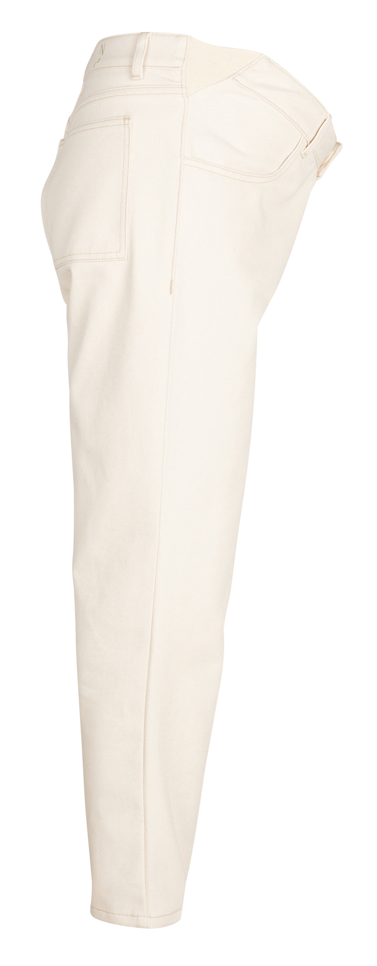 Zwangerschapsjeans van biokatoen NAISSANCE PUBLIQUE Wit