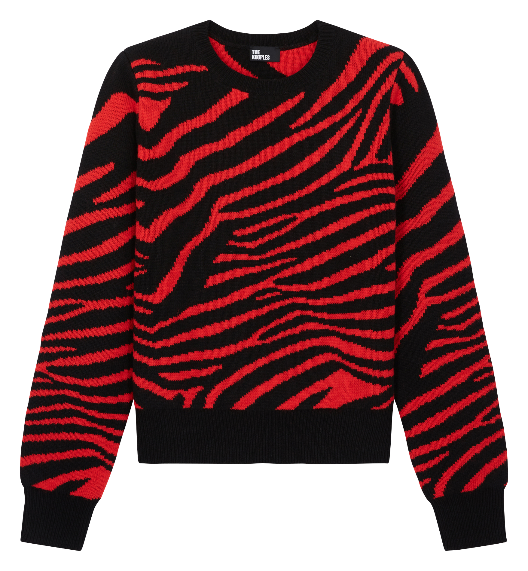 Round-neck printed sweater THE KOOPLES Red