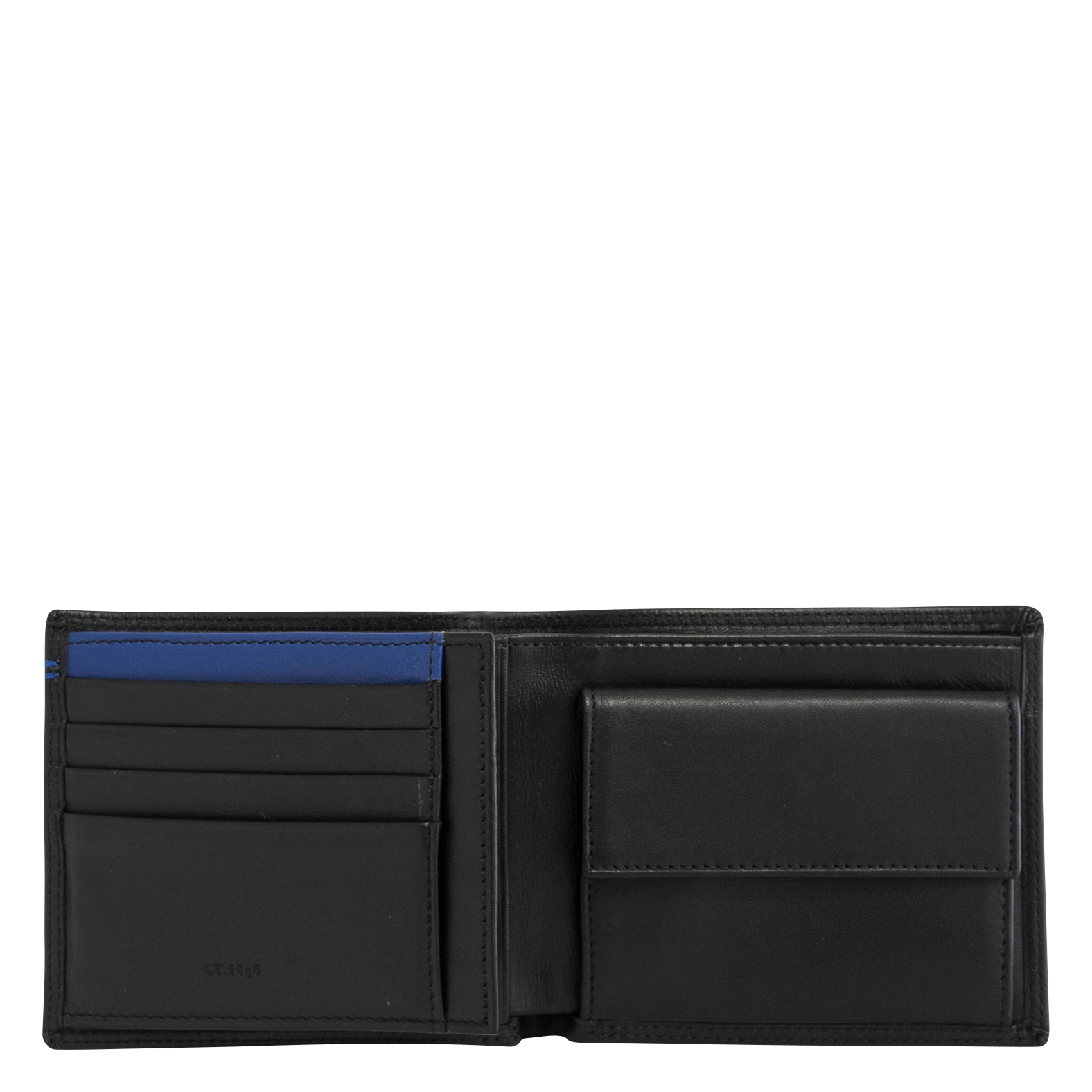 Smooth leather wallet LE TANNEUR Black