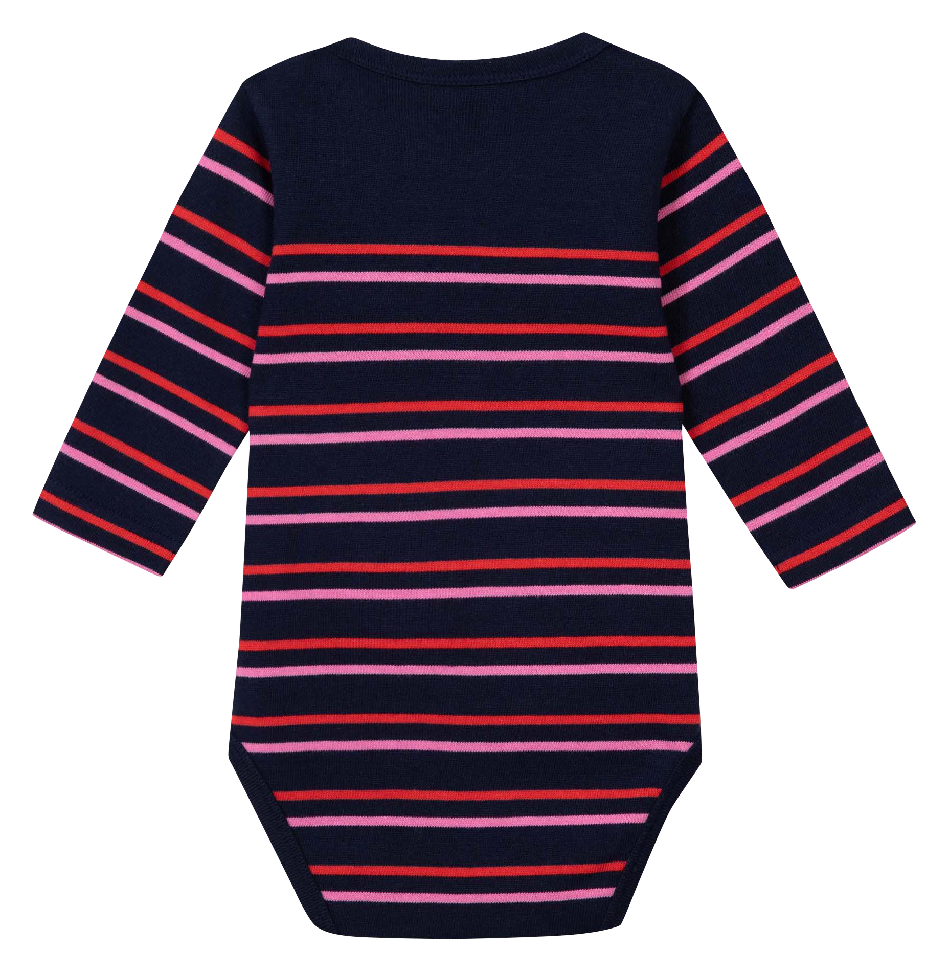 ?Amour" striped round-neck bodysuit in organic cotton MAISON LABICHE Blue
