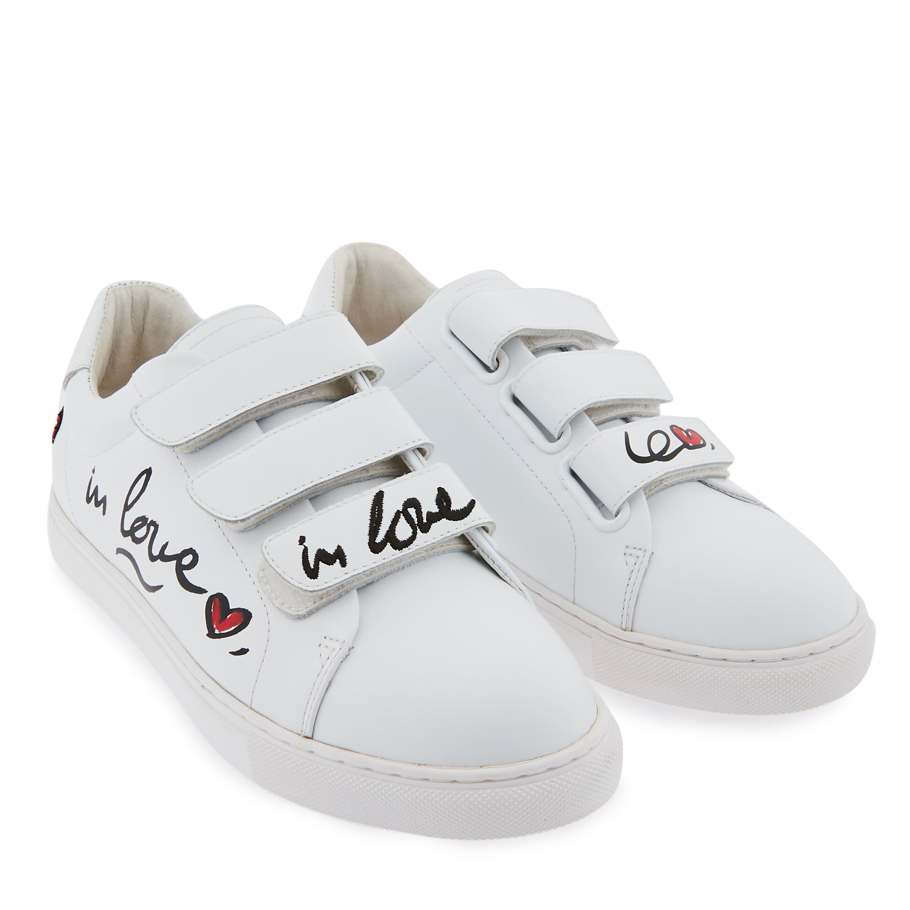 Leather sneakers BONS BAISERS PARIS White